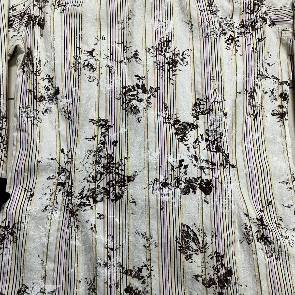 Japanese Brand Edge Rupert Flower Stripes Punk Shirt Size US S / EU 44-46 / 1 - 12 Thumbnail