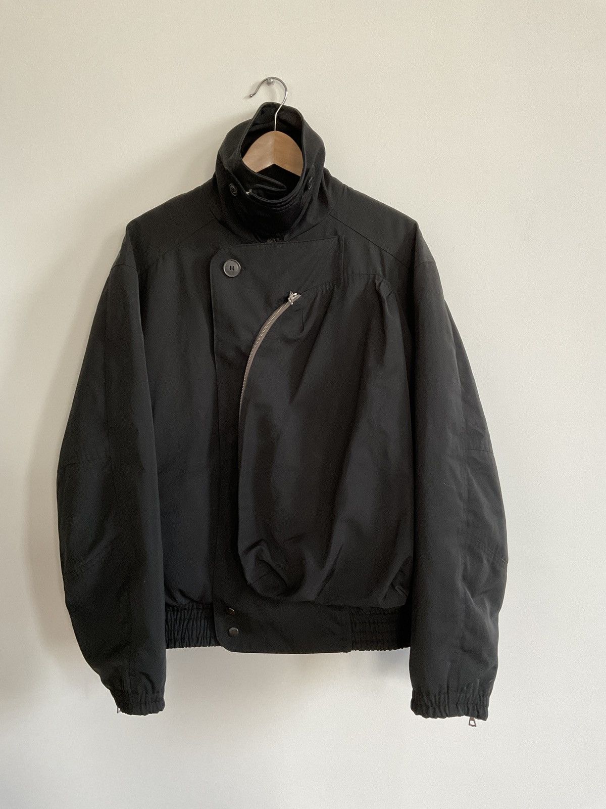Dries Van Noten Dries Van Noten Men's Black Viller Bomber Jacket Size Medium Size US M / EU 48-50 / 2 - 2 Thumbnail