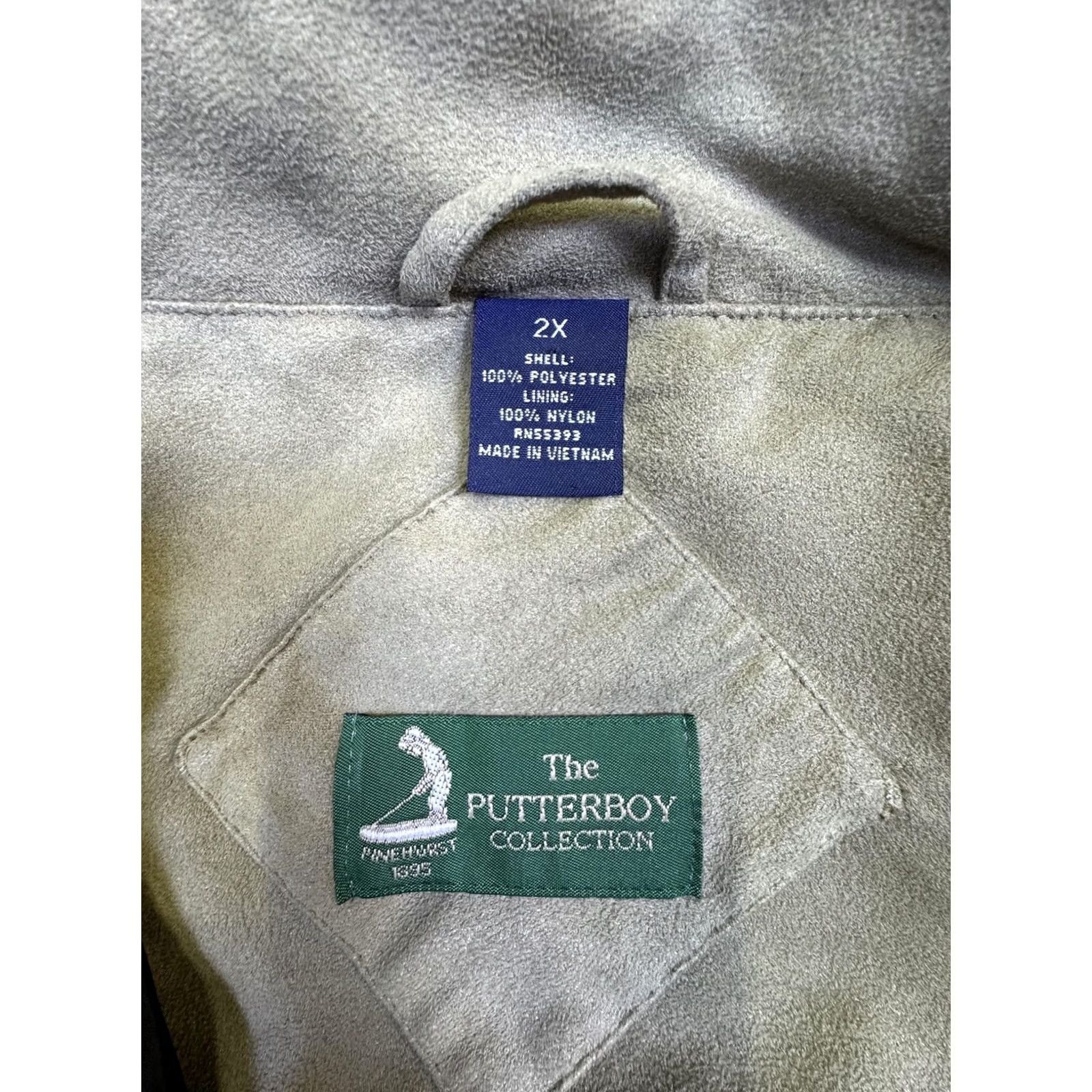 Vintage The Putterboy Collection Jacket Golf Pullover Mens 2XL Black 1/4 Zip Pinehurst Size US XXL / EU 58 / 5 - 7 Thumbnail