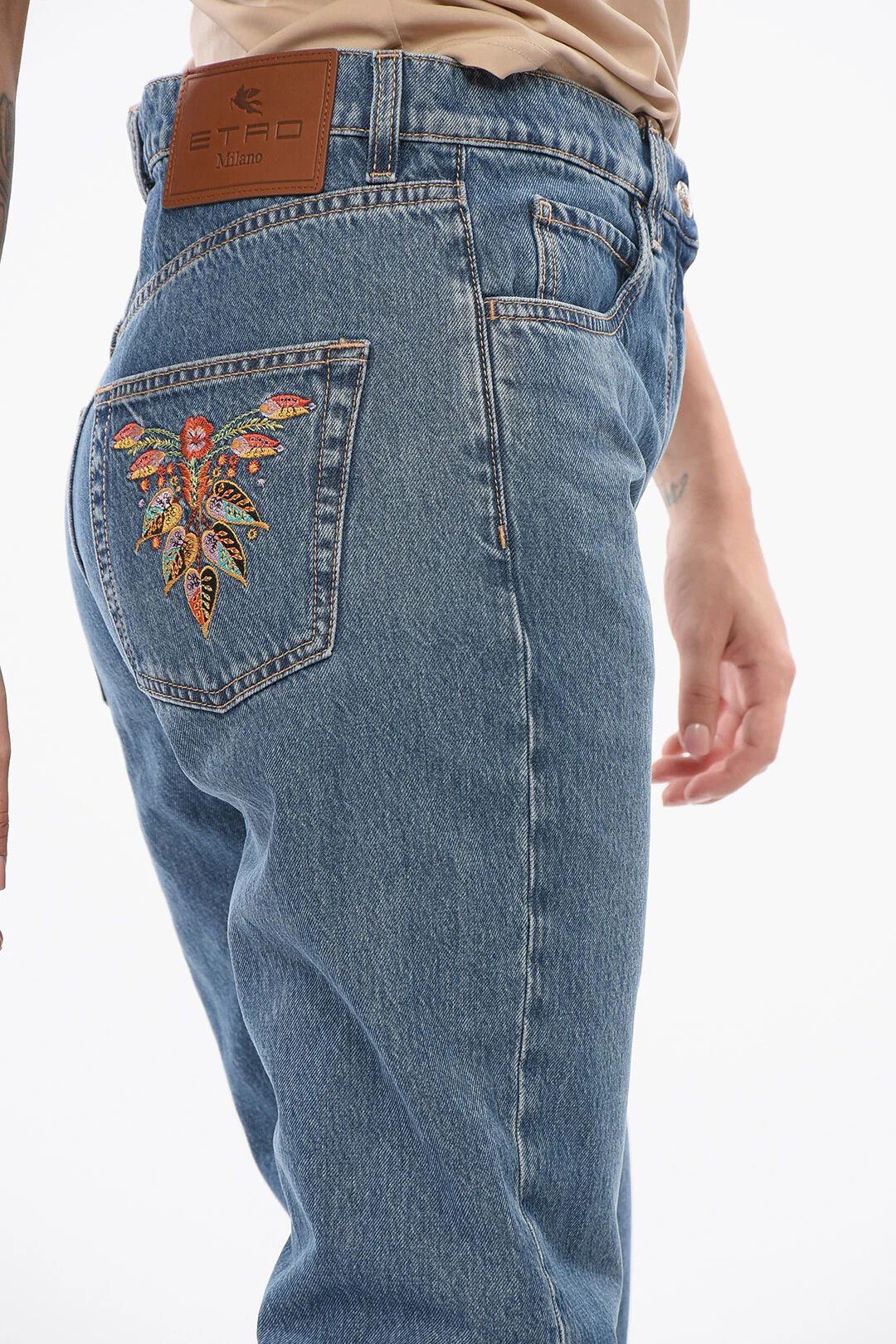 Etro og1mm0426 Denim Slim-Fit Jeans in Blue Size 25" / US 0 / IT 36 - 3 Thumbnail