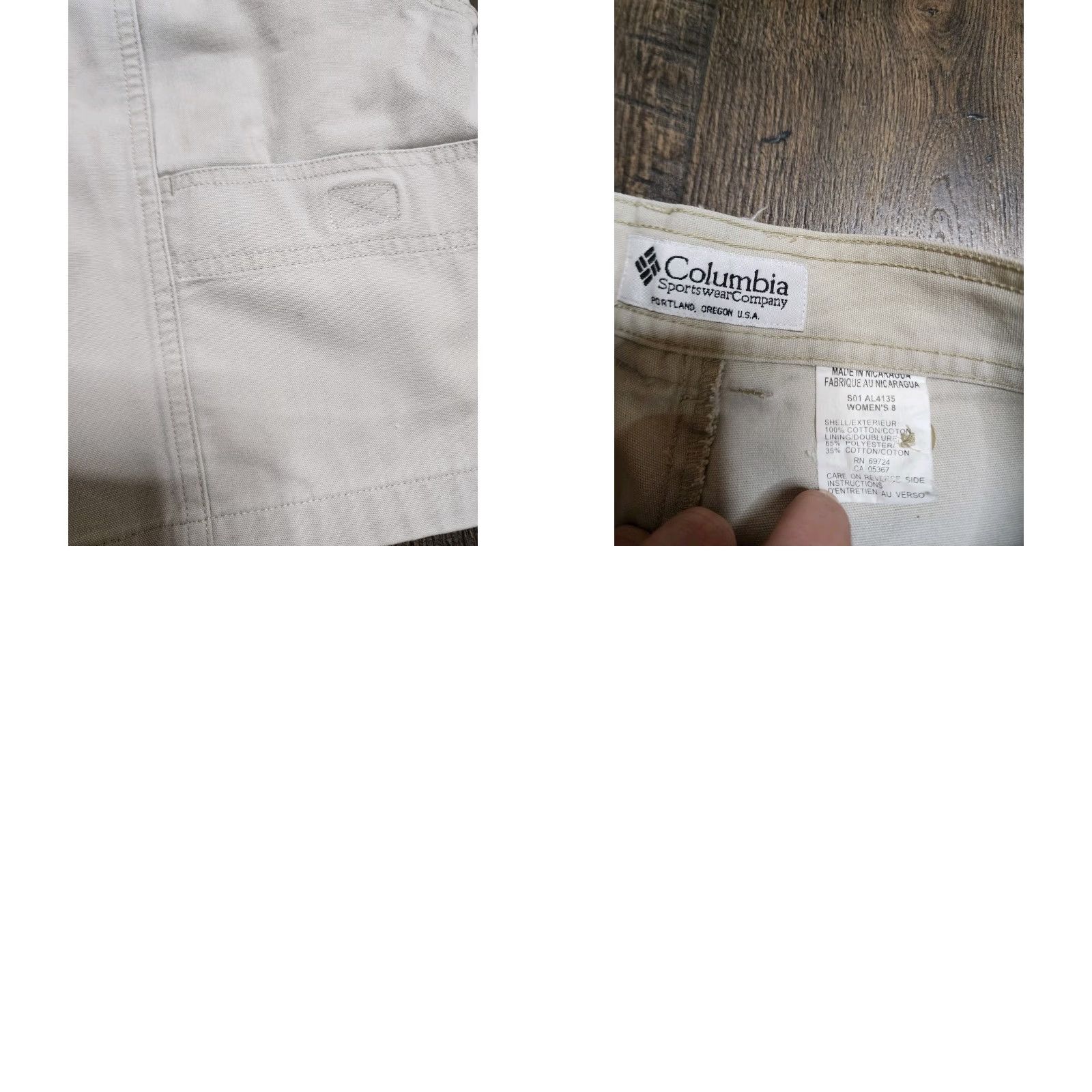 Vintage VINTAGE Columbia 90s Womens Hiking Shorts High Rise Utility 8 Beige Distressed Size 30" / US 8 / IT 44 - 8 Thumbnail