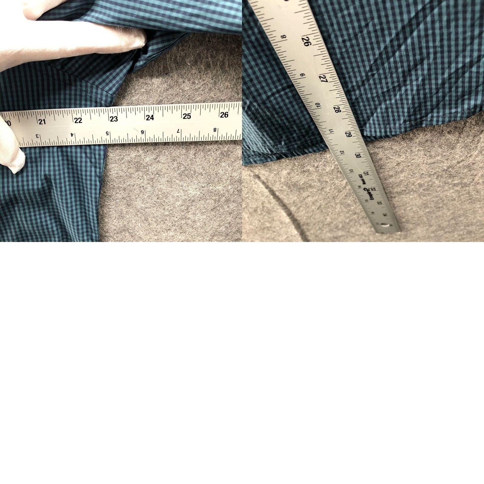 Calvin Klein Calvin Klein Button-Up Shirt Mens L Teal Gingham Plaid Green Black Long Sleeve Collared Pocketed Casual Workwear Shirts Pattern Check Size US L / EU 52-54 / 3 - 8 Thumbnail