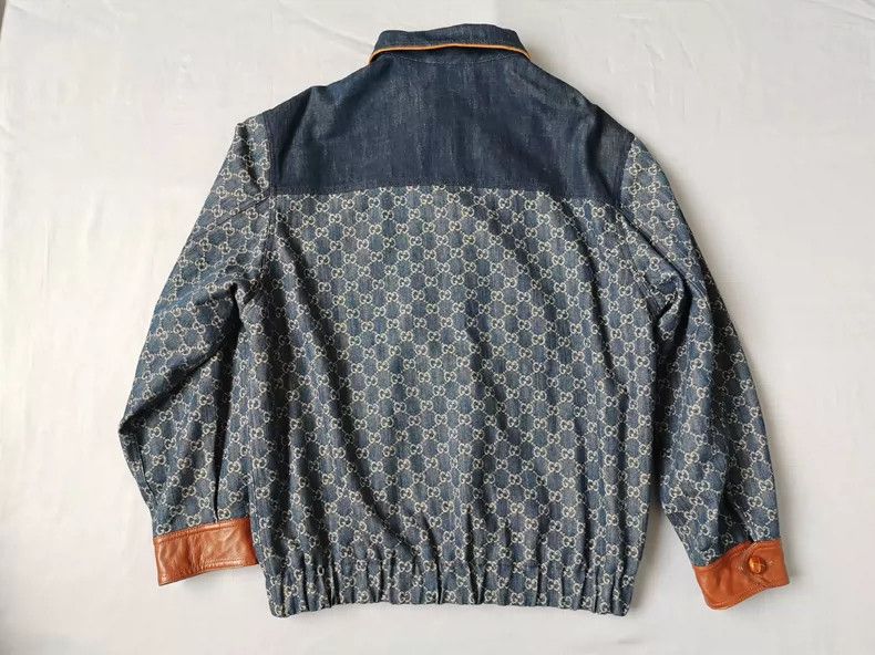 Gucci Gucci Full-print leather denim jacket 2501-Nextarrow Size US M / EU 48-50 / 2 - 6 Thumbnail