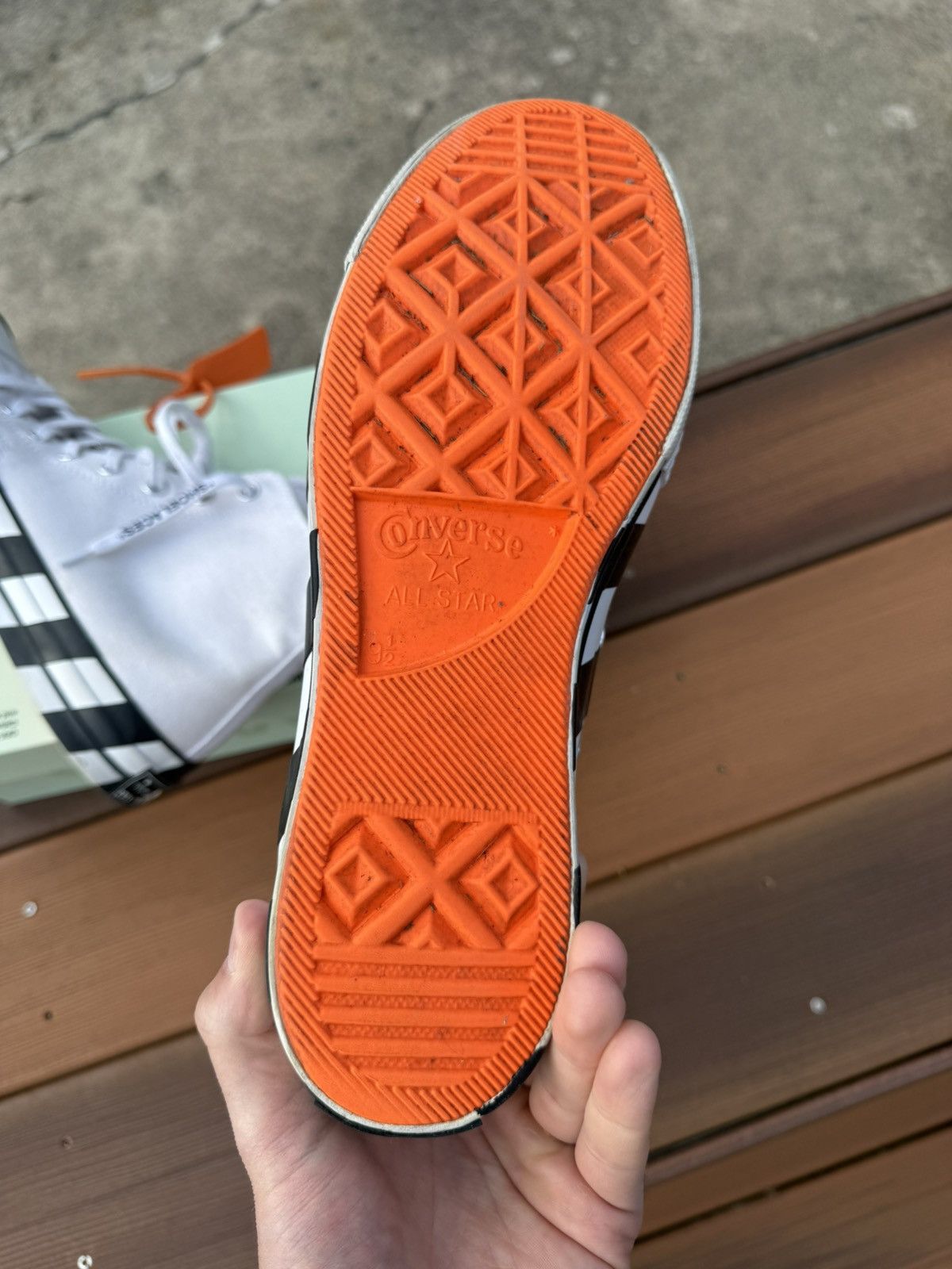 Converse Off-White Converse size 9.5 Size US 9.5 / EU 42-43 - 5 Thumbnail