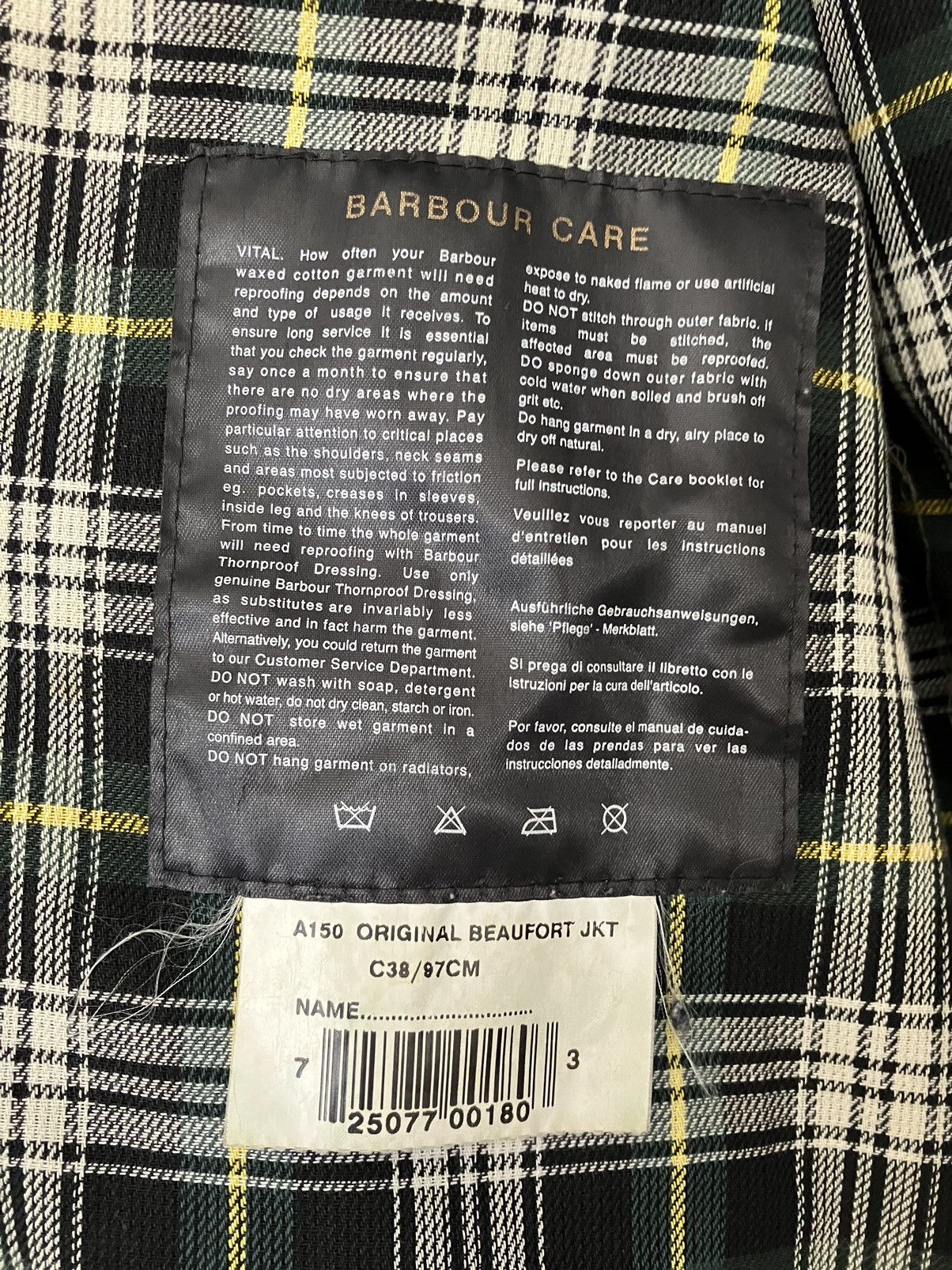 Barbour Vintage Barbour Original Beaufort - Thornproof waxed cotton Size US M / EU 48-50 / 2 - 16 Thumbnail