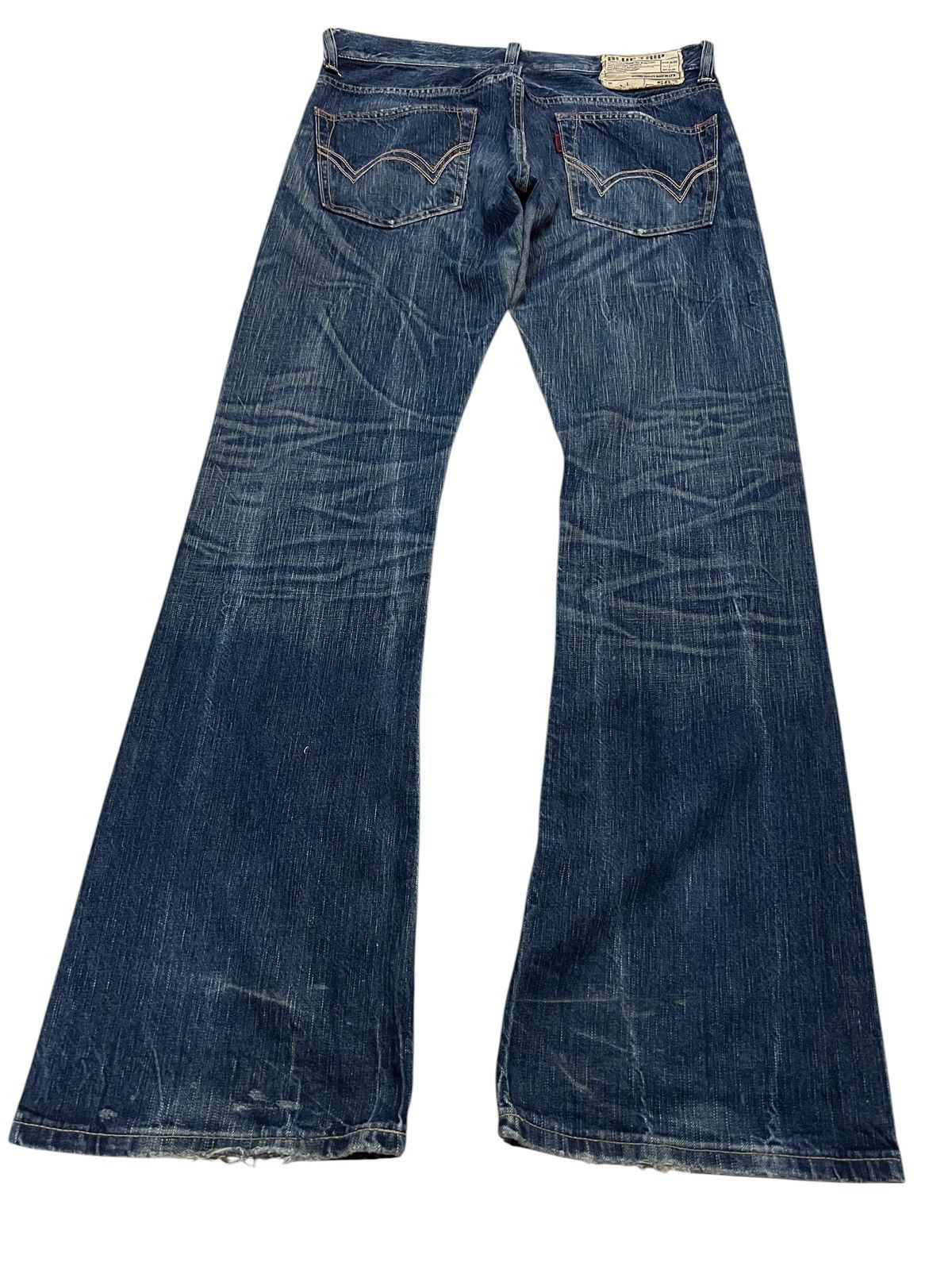Edwin 💥Flare💥Vintage Edwin 503 Clawmark Mudwash Jean Size US 34 / EU 50 - 2 Thumbnail