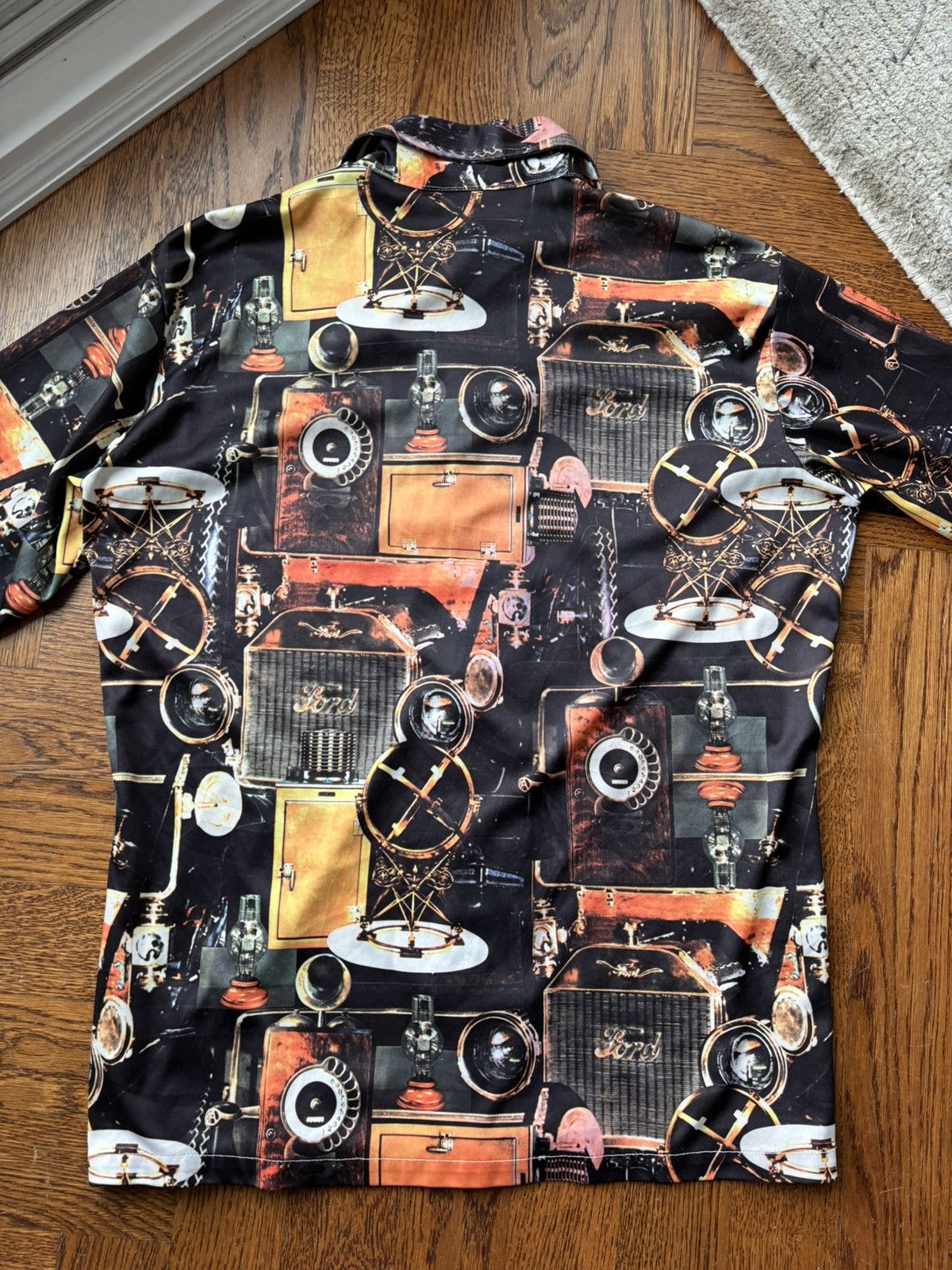 Japanese Brand × Other × Vintage 1970s Vintage Polyester Disco Printed Shirt 70s Wild Weird Size US M / EU 48-50 / 2 - 4 Thumbnail