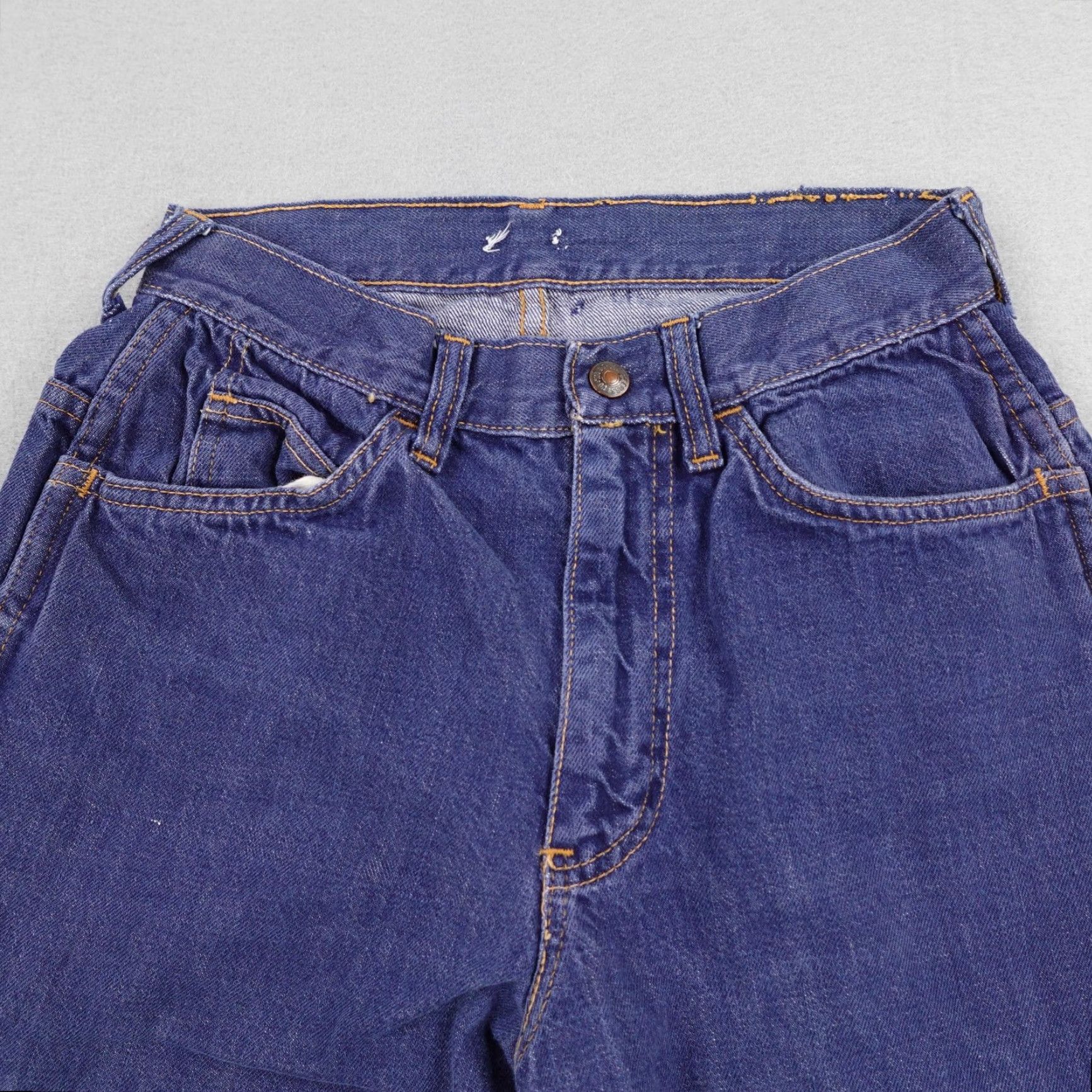 Levi's VINTAGE Levi's Jeans Womens 24x28 Blue DenimBootcut Flare White Tab Big E 70s Size 28" / US 6 / IT 42 - 2 Thumbnail