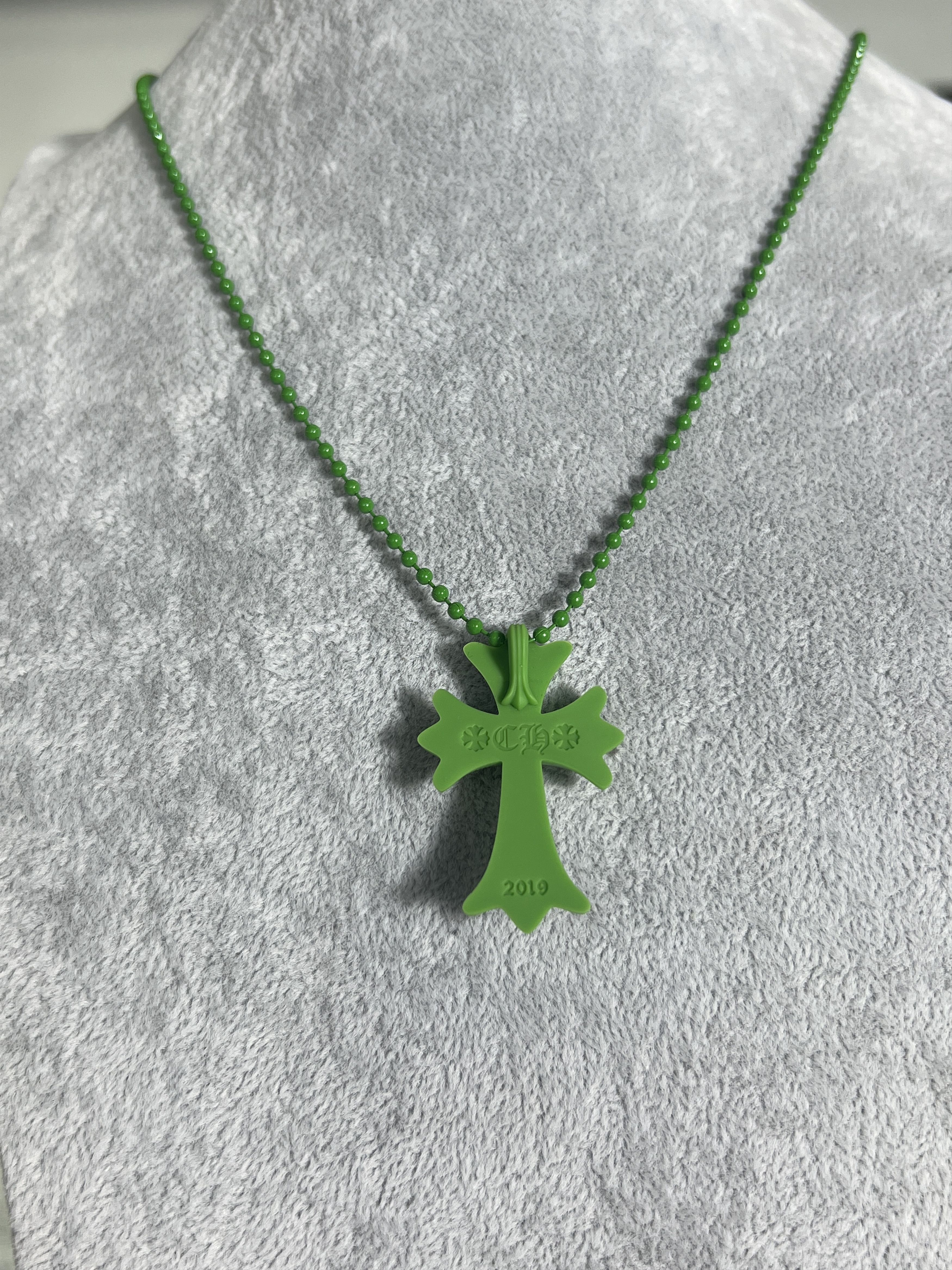 Chrome Hearts Chrome Hearts Green Cross Pendant Necklace 2019 Size ONE SIZE - 2 Thumbnail