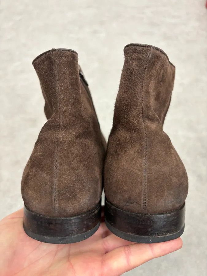 Prada Prada Brown Suede Leather Minimalist Boots Size US 8 / EU 41 - 7 Thumbnail