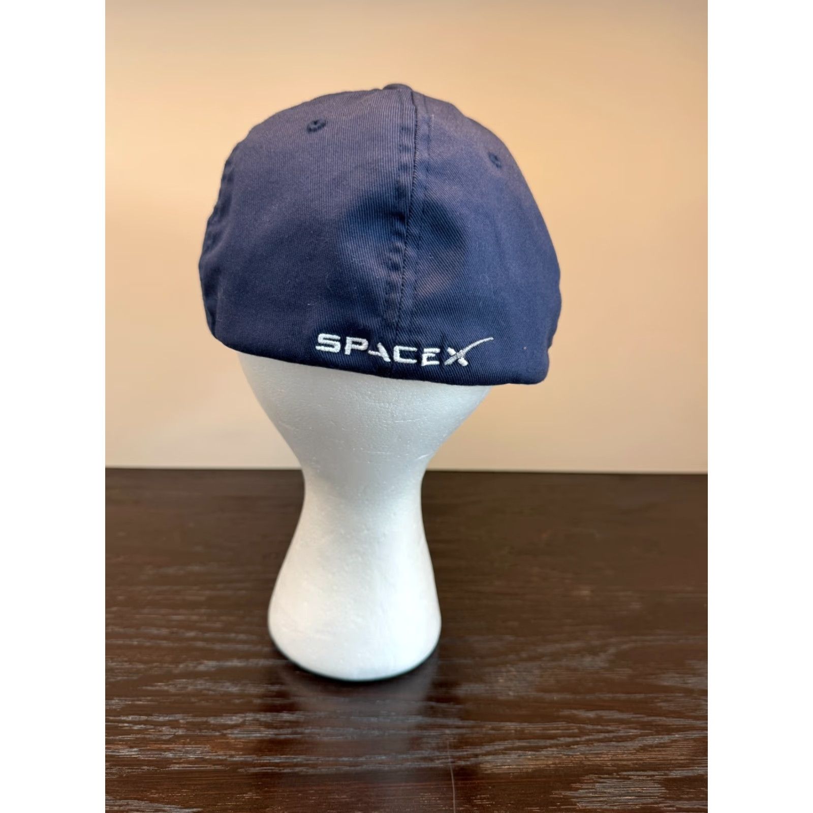 Vintage SpaceX Hat Mens Large Blue Flexfit Yupoong Performance Space Embroidered Logo Size ONE SIZE - 4 Thumbnail