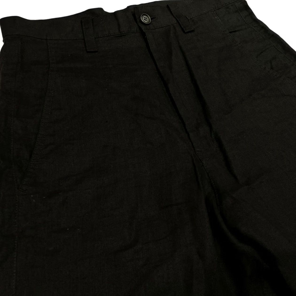 Vintage REGULATION Yohji Yamamoto Linen Pants Black Casual Men's Size XS Size US 27 - 3 Thumbnail