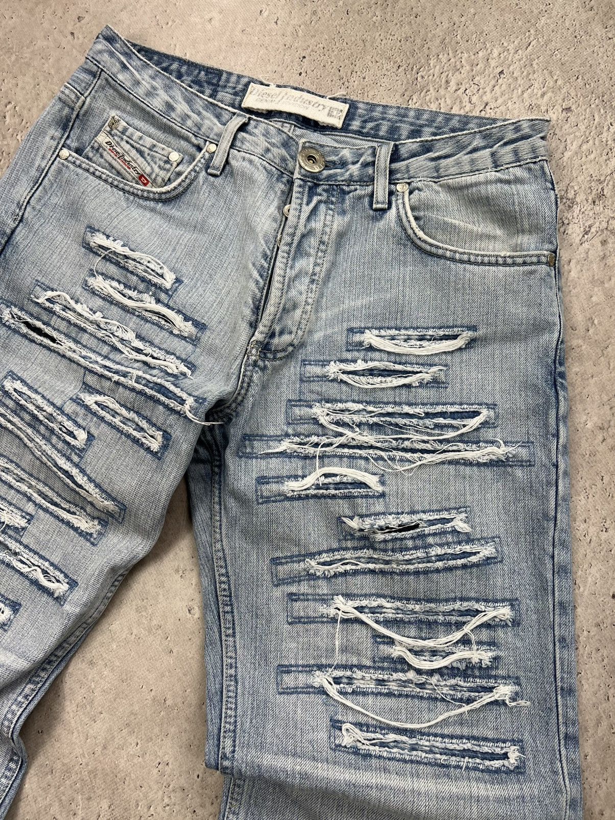 Diesel × Japanese Brand Y2K Vintage Streetwear DIESel Cargo Baggy Jeans sh Size US 32 / EU 48 - 7 Thumbnail