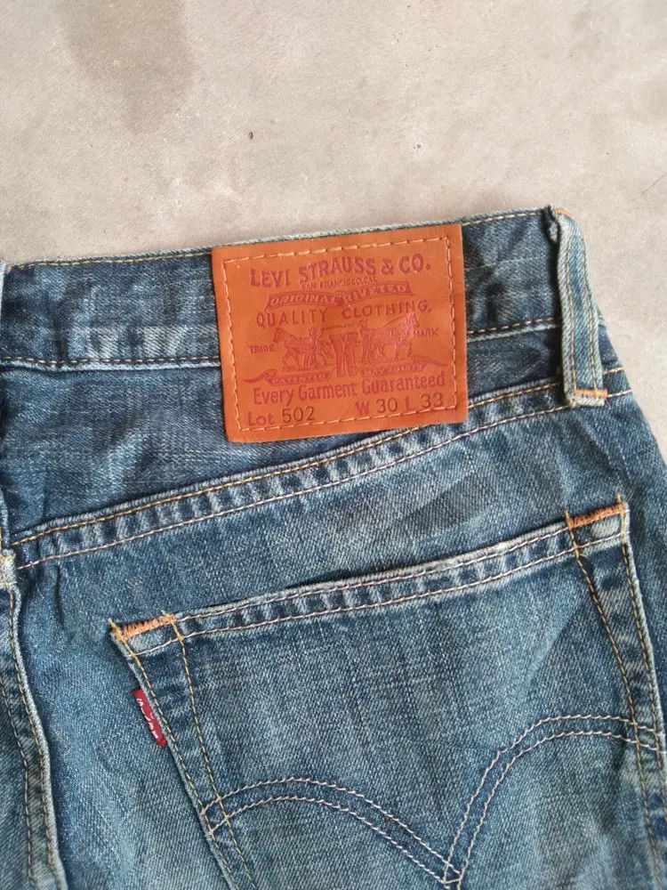 Levi's Vintage Levi's Jeans 502 Distressed Denim 30x30 Size US 30 / EU 46 - 3 Thumbnail