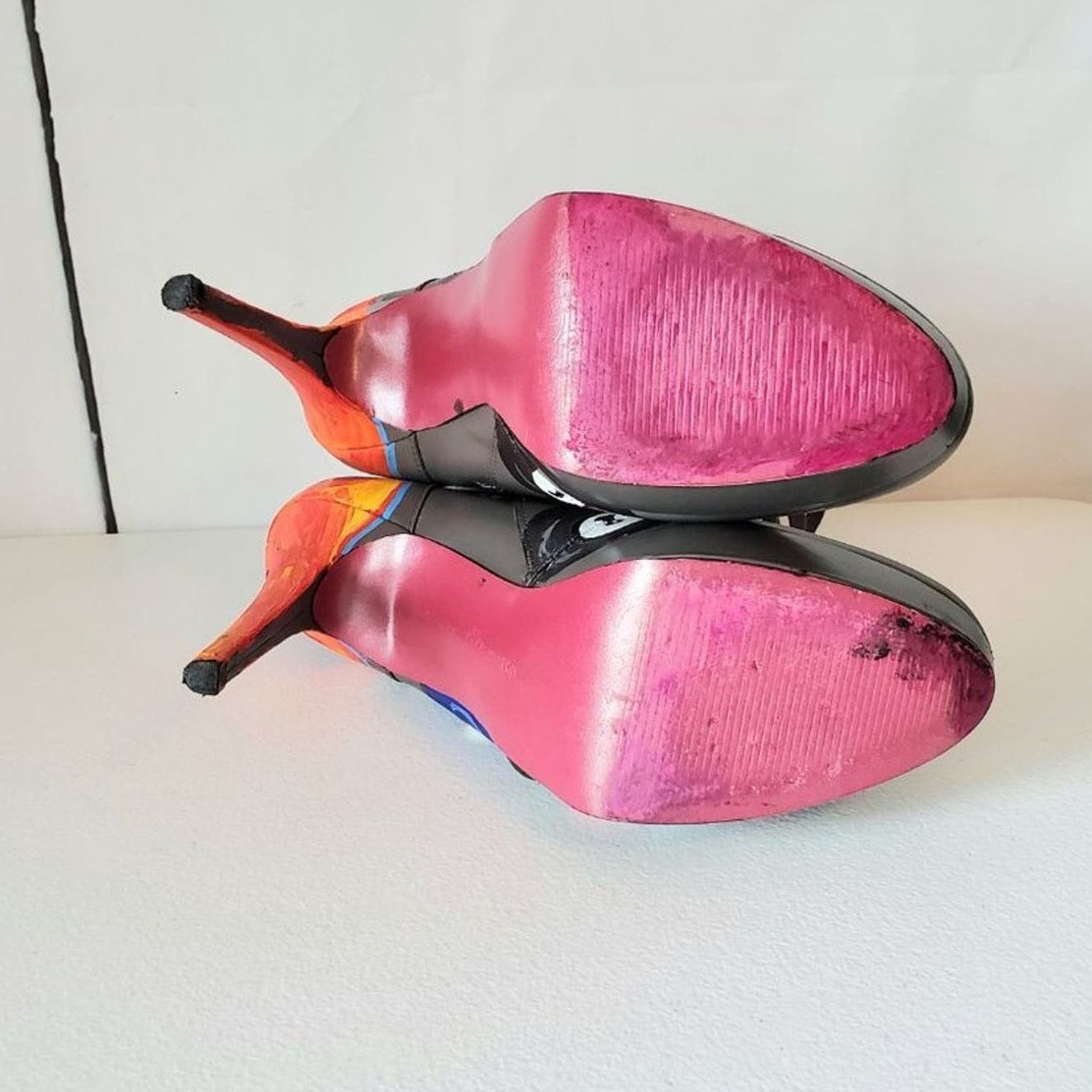 Other Paris Hilton Trinity Custom Art Leather Stiletto Booties Size US 11 / IT 41 - 5 Thumbnail