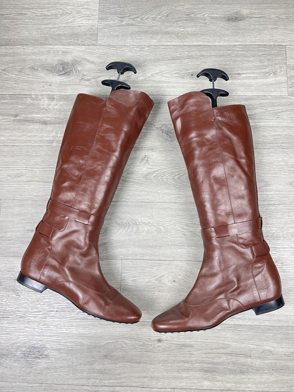 Tod's Leather boots Tod's Brown size 38,5 Size US 8.5 / IT 38.5 - 5 Thumbnail