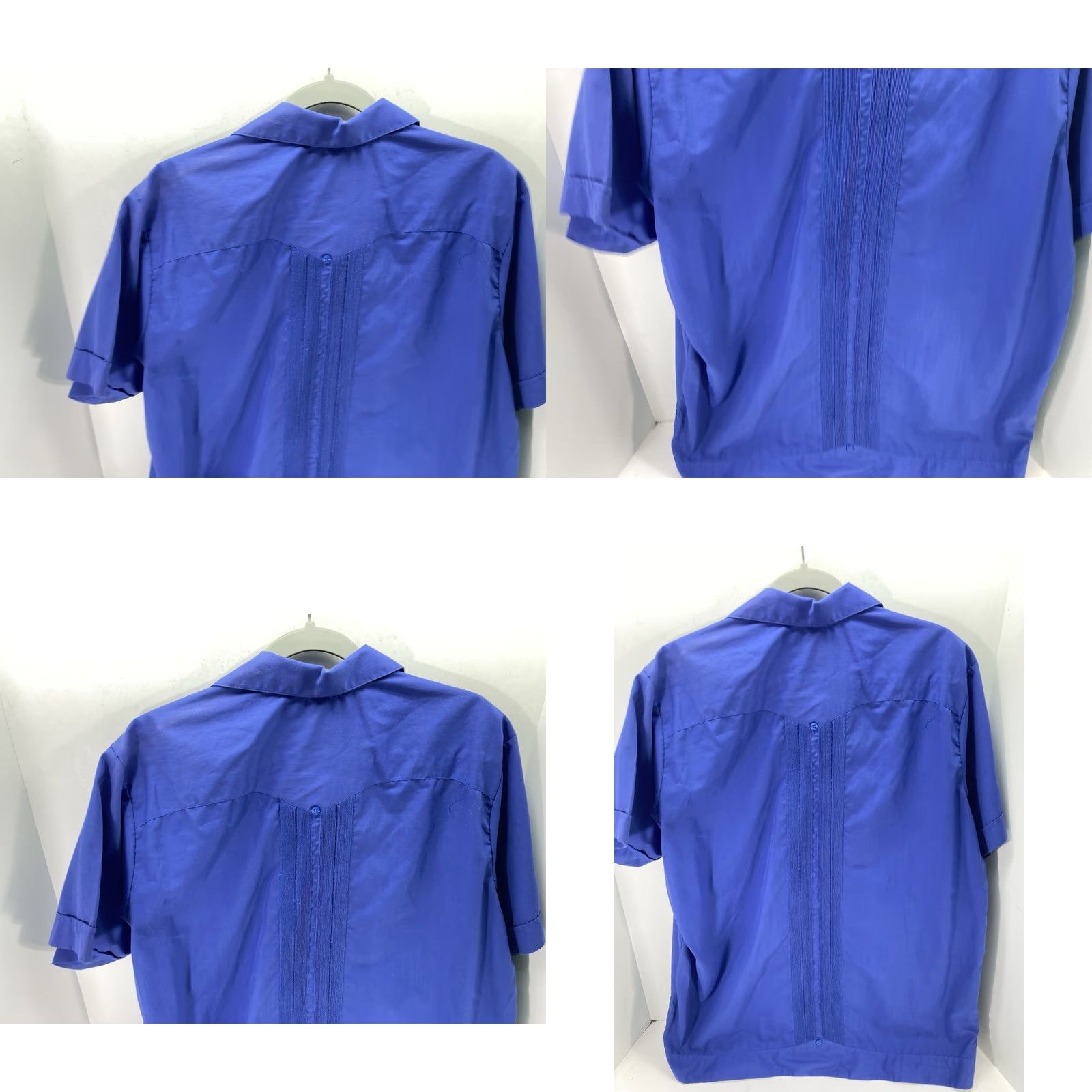 Vintage Princeton Yucatan Guayabera Shirt Men XL Blue Short Sleeve Button-Up Pocket Size US XL / EU 56 / 4 - 8 Thumbnail
