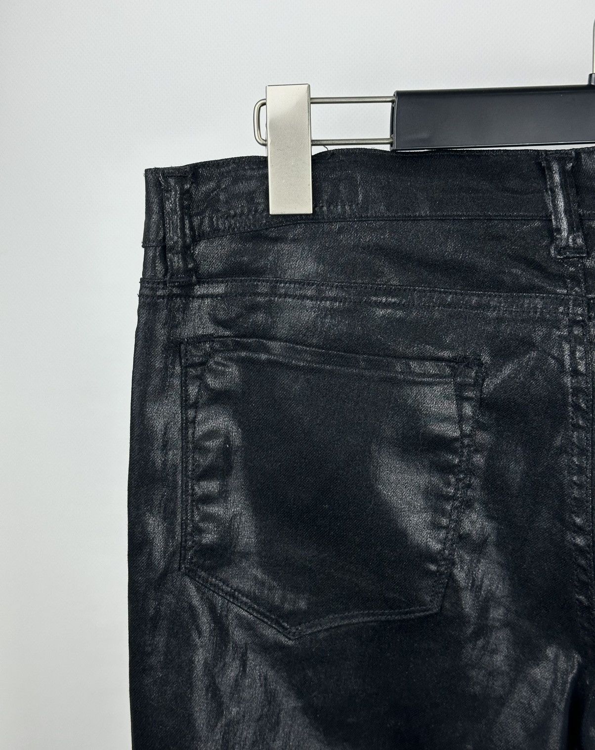 Allsaints All Saints Spitalfields Pants Women 32 Black Coated Low Rise Size 32" / US 10 / IT 46 - 5 Thumbnail