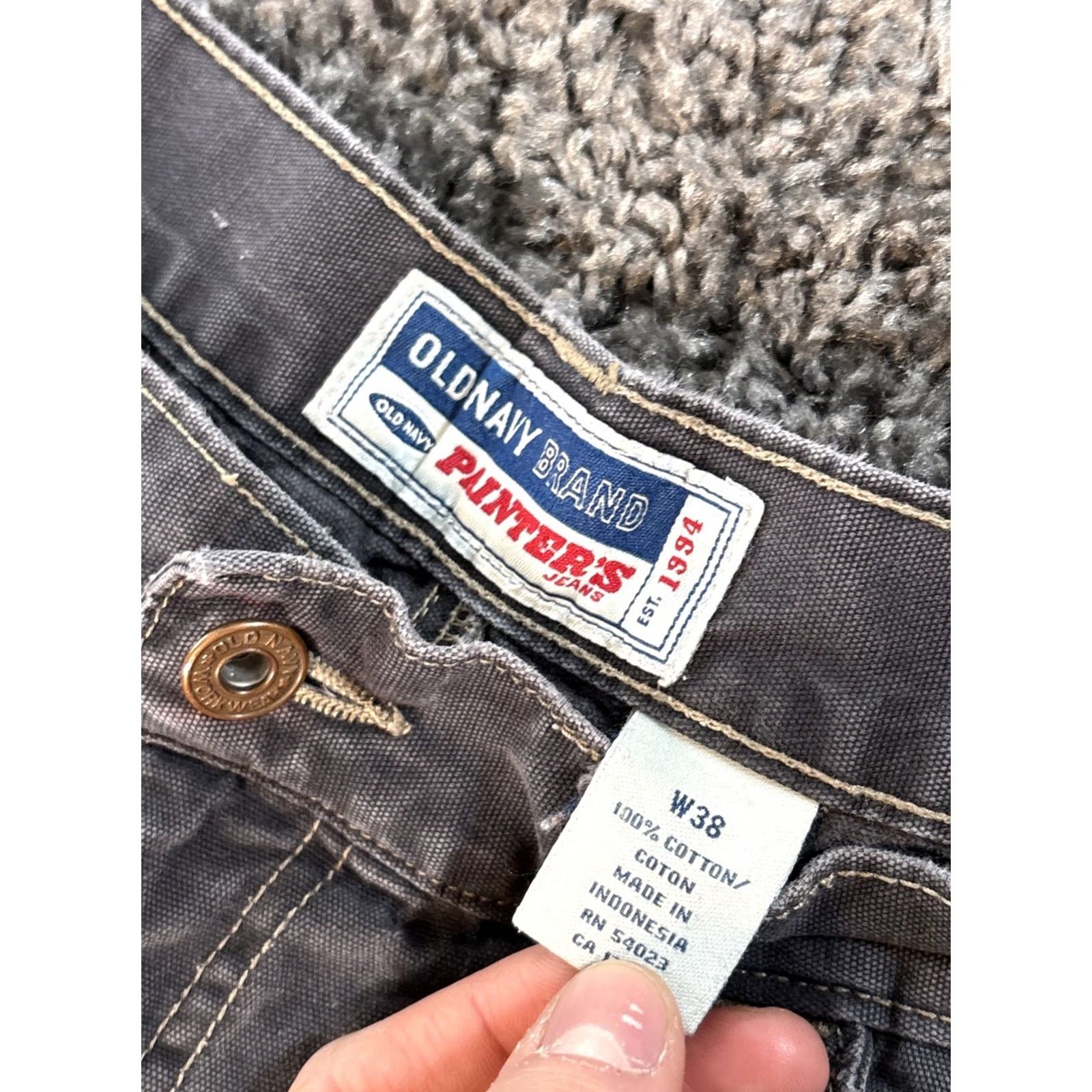 Old Navy Vintage Old Navy Painters Carpenter Shorts Mens 38 Work Gray Faded Skate 90s Size US 38 / EU 54 - 6 Thumbnail