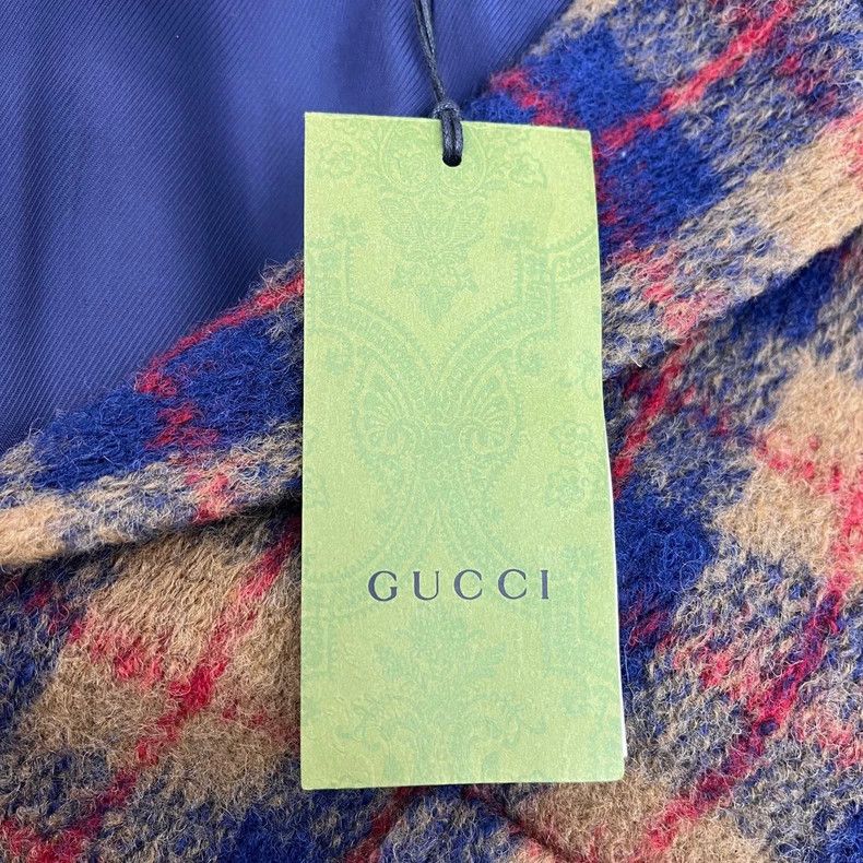 Gucci Gucci Brown plaid double Glogo wool tweed jacket 2502-Nexta Size US M / EU 48-50 / 2 - 7 Thumbnail