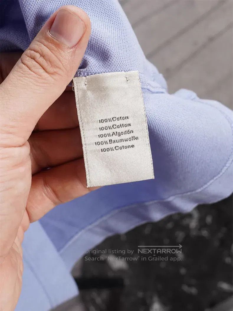 Hermes Hermes Light Grey Blue Short Sleeve Polo Size US S / EU 44-46 / 1 - 6 Thumbnail