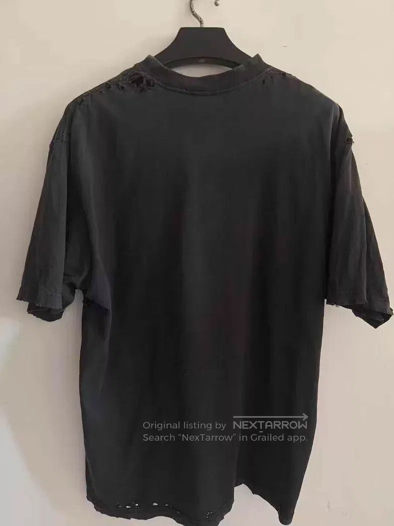 Balenciaga Balenciaga Black Statue of Liberty Destroyed Short Sleeve Size US S / EU 44-46 / 1 - 2 Thumbnail