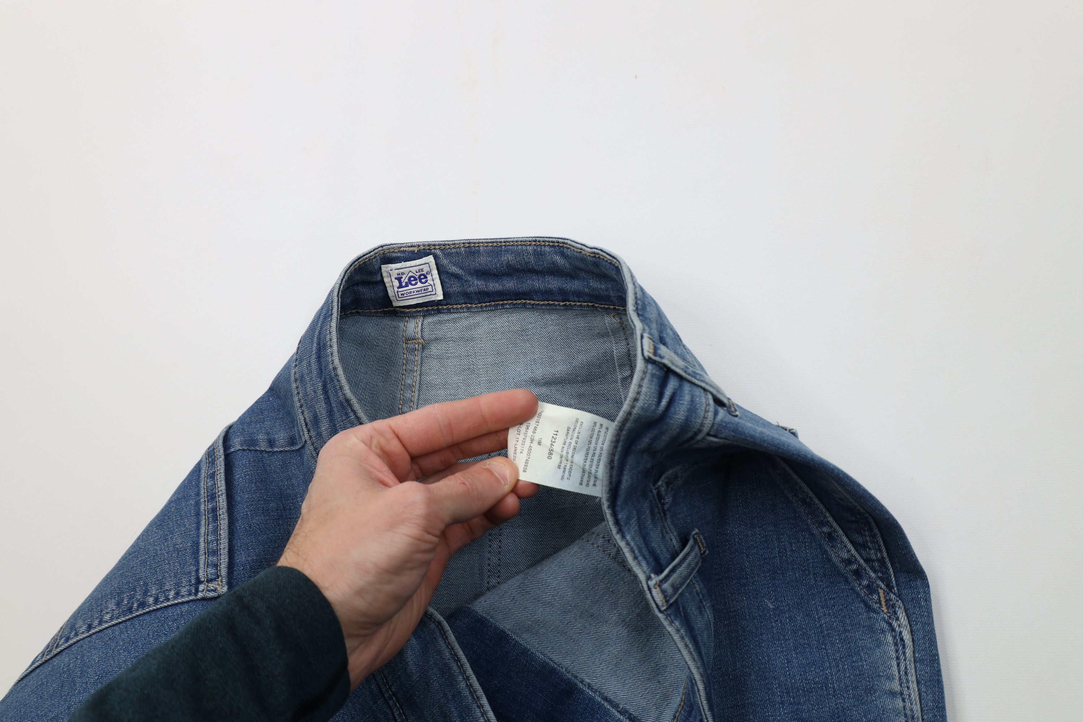 Lee Vintage Lee Workwear Stretch Utility Wide Leg Dungaree Jeans Size XXL / US 16-18 / IT 52-54 - 10 Thumbnail