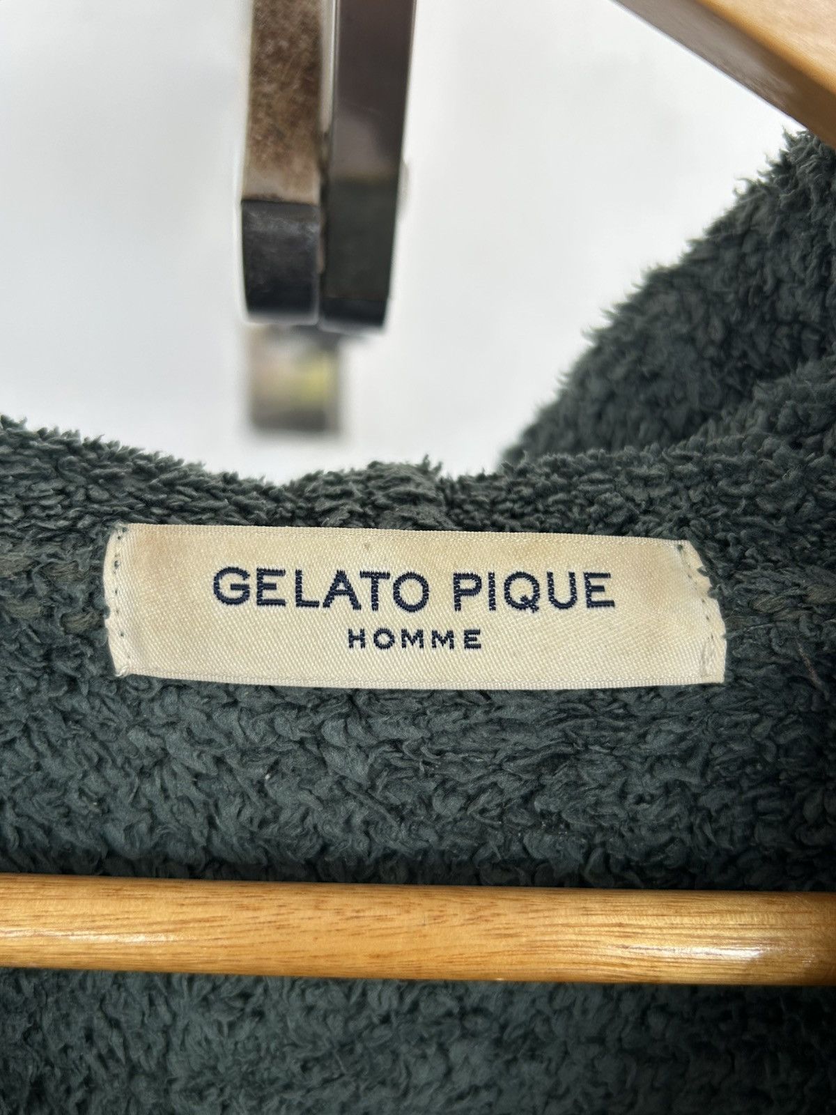 Japanese Brand Gelato Pique Homme Japan Vintage Hoodie Spellout Green Size US XL / EU 56 / 4 - 4 Thumbnail