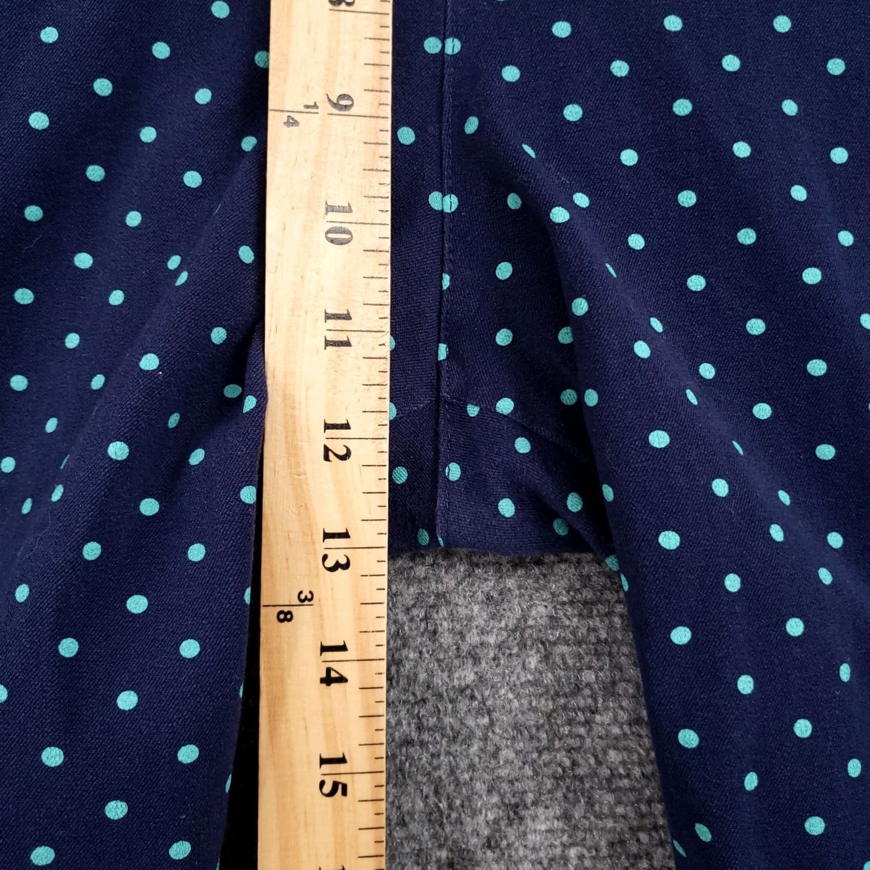 Old Navy Old Navy Womens Plus 18 Blue High Waisted Pixie Ankle Pants Polka Dots Size 40" / US 18 - 7 Thumbnail