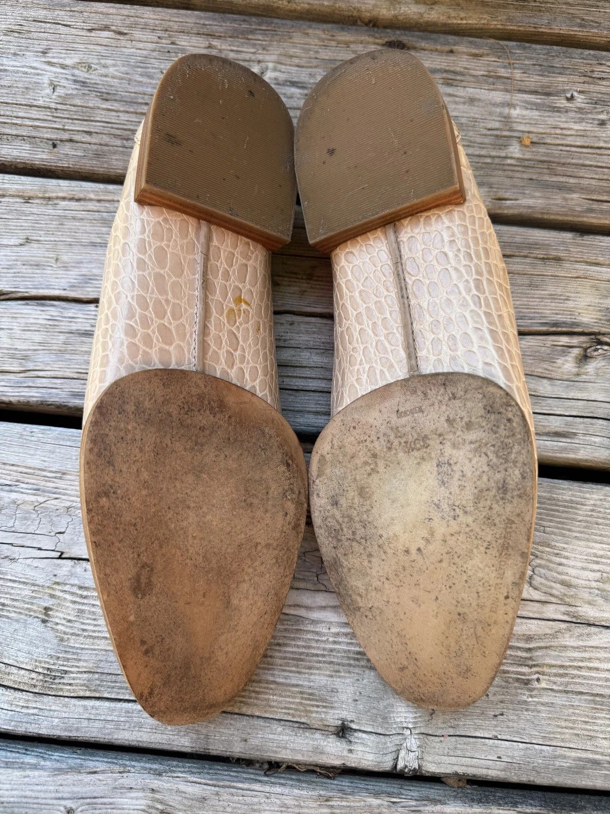 Alexander Wang 2014 Ingrid Lace Up Oxford Almond Croc Shoes Size US 9 / IT 39 - 8 Thumbnail
