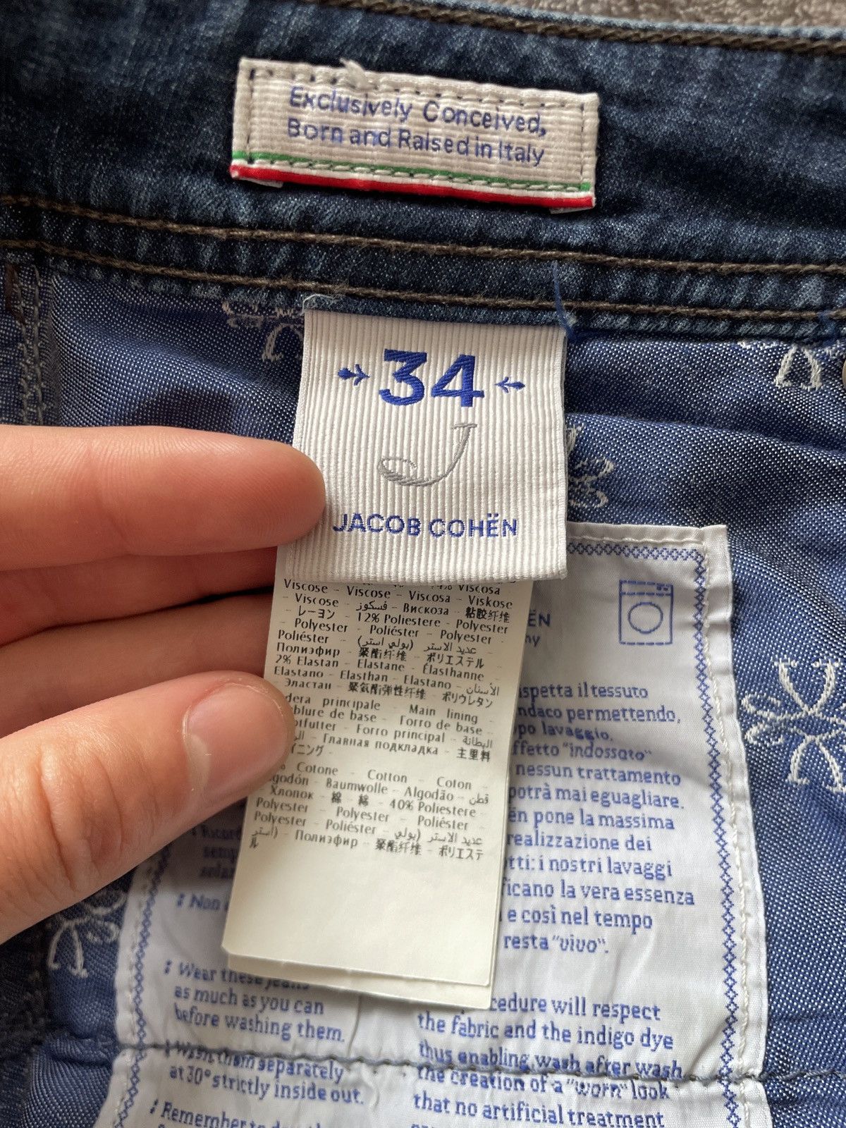 Denime × Jacob Cohen Jacob cohen denim luxury jeans style 688 Size US 34 / EU 50 - 8 Thumbnail