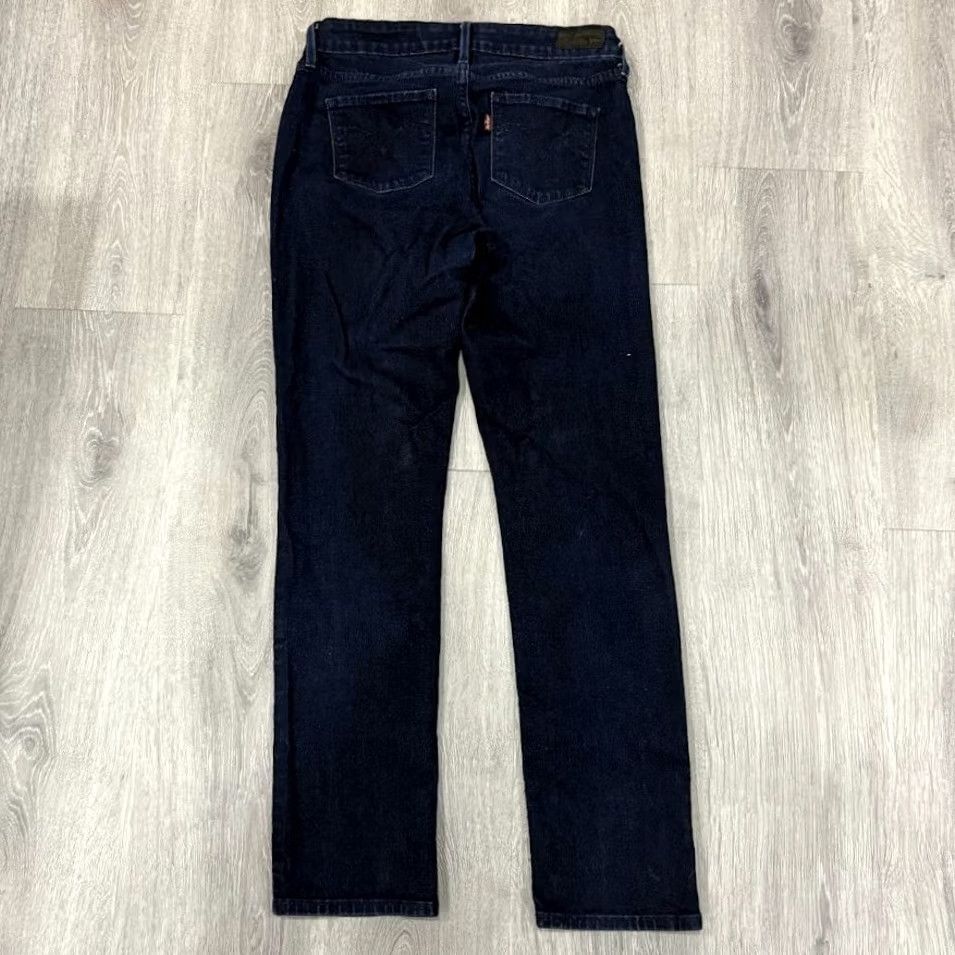 Levi's Levi’s Slim Leg Jeans Womens 26 Blue Dark Wash Stretch Mid Rise 5-Pocket Denim Regular Inseam 28 Size 26" / US 2 / IT 38 - 2 Thumbnail
