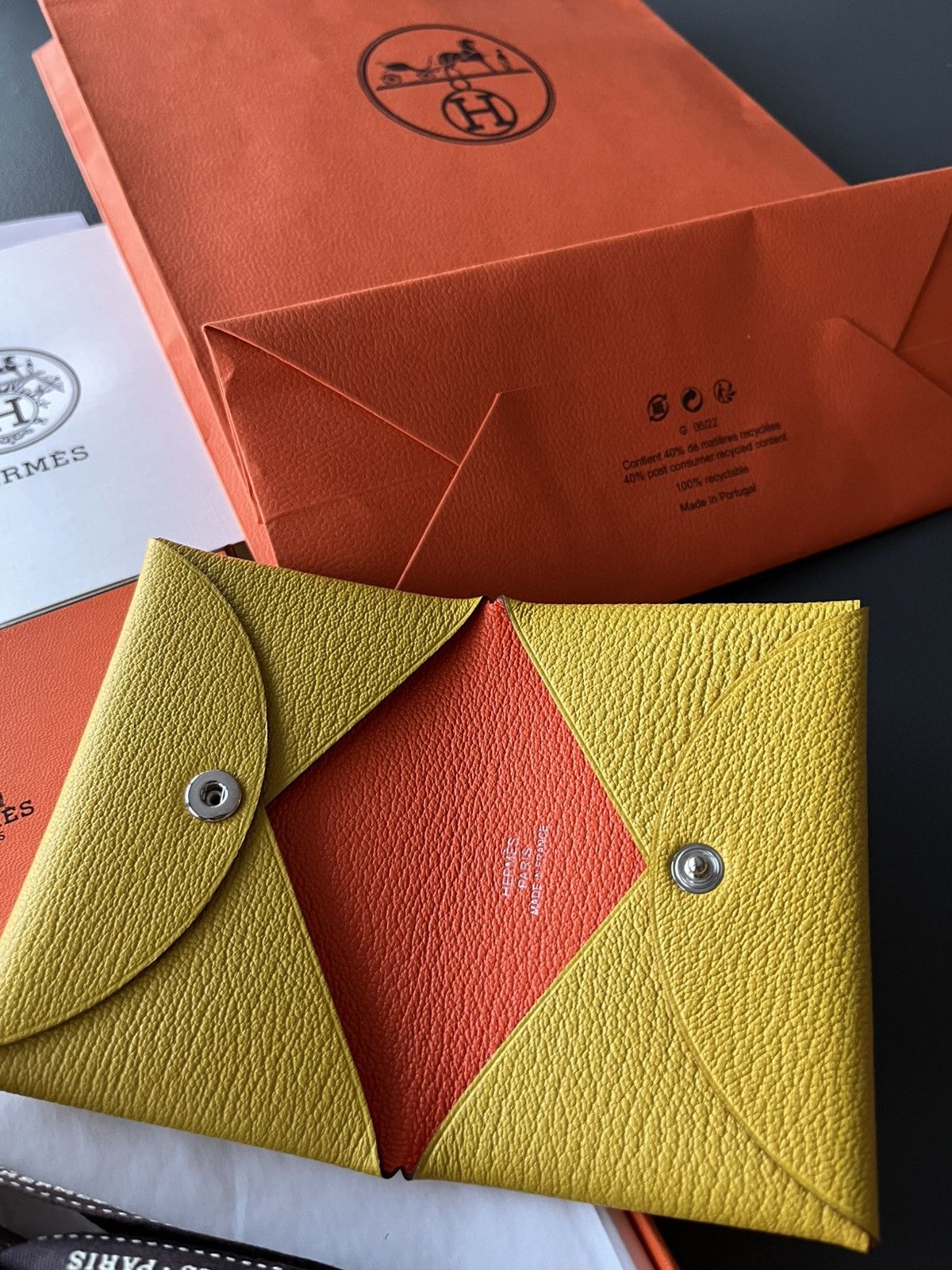 Hermes Brand New Hermes Calvi Wallet Special Edition Size ONE SIZE - 6 Thumbnail
