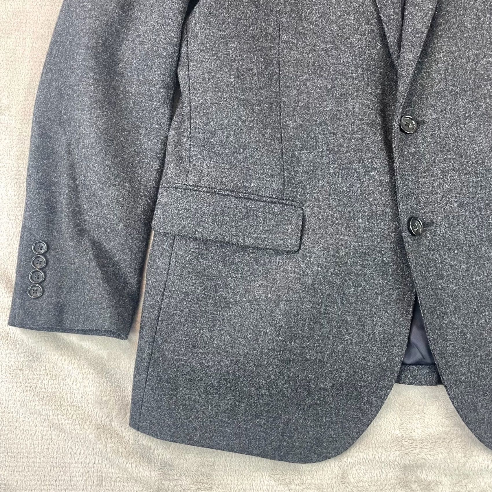 J.Crew J. Crew Ludlow Sport Coat Jacket 42L Gray 100% Wool Yorkshire Moon Tweed Sport Coat Men's Regular Long Gray Wool Jacket Size US XS / EU 42 / 0 - 6 Thumbnail