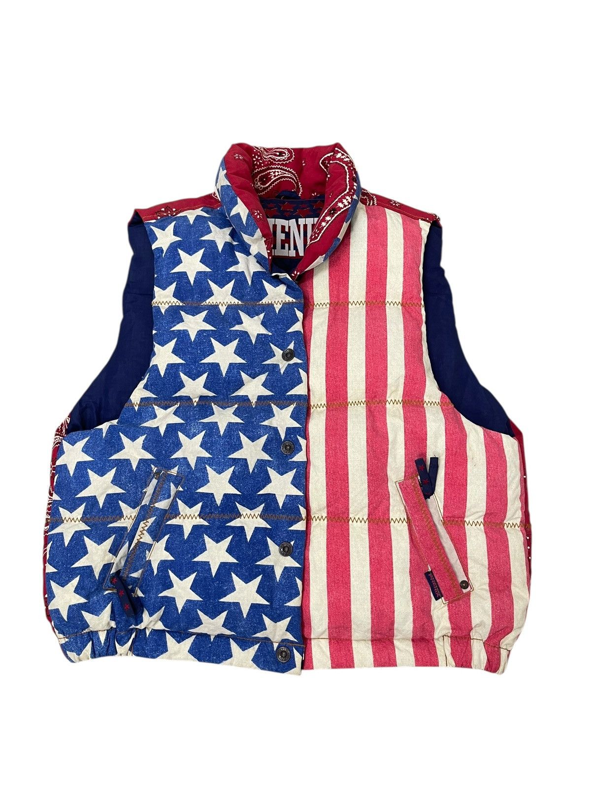 Comme des Garcons Homme Plus Bandana Puffer Vest Vtg Phenix Japan Down Jacket 7🟩1 Size US L / EU 52-54 / 3 - 6 Thumbnail