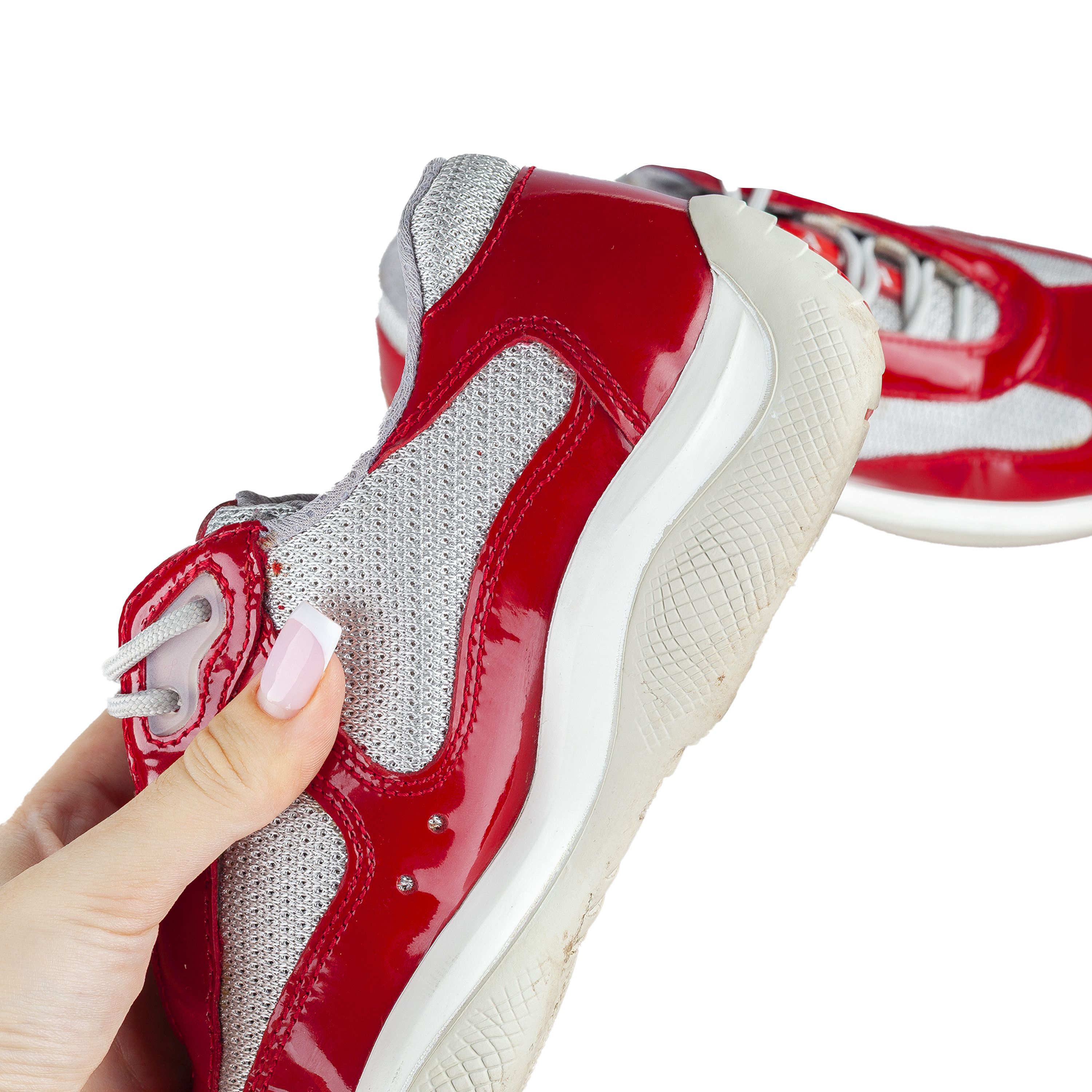 Prada Prada America’s Cup Red Vintage Sneakers (35.5 IT / 36,5 EU) Size US 5.5 / IT 35.5 - 8 Thumbnail