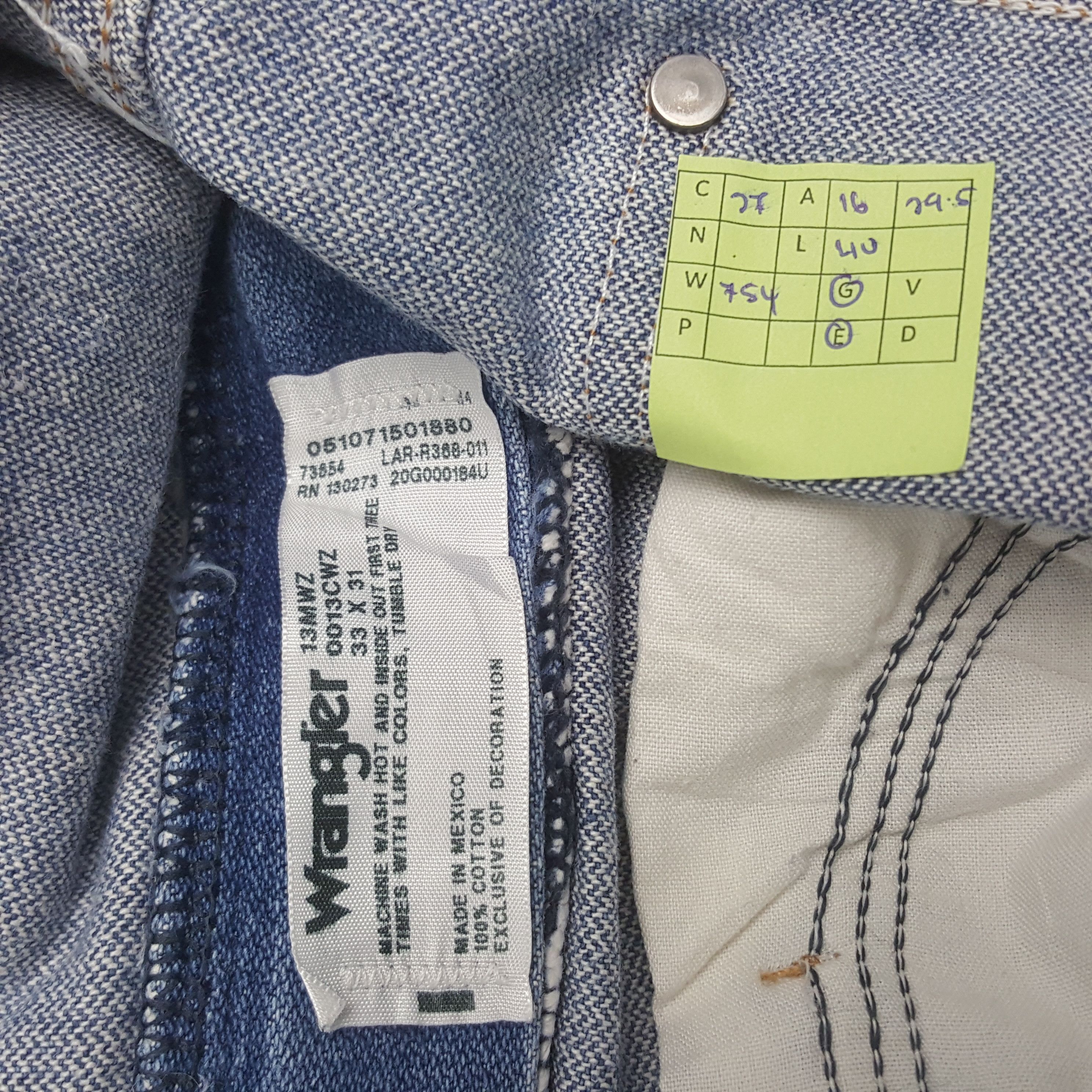 Wrangler Vintage Wrangler American Style Denim Jeans RR27 Size US 32 / EU 48 - 8 Thumbnail