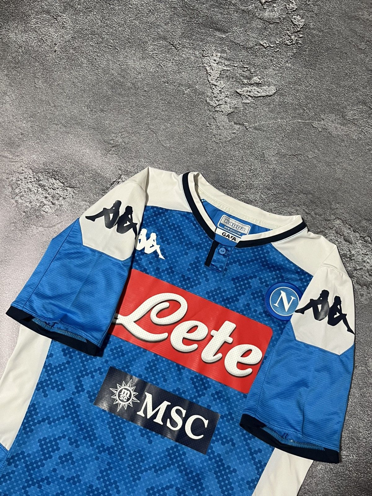 Kappa Kappa Napoli 2019-2020 Kombat Pro Soccer Jersey Shirt Size US M / EU 48-50 / 2 - 2 Thumbnail