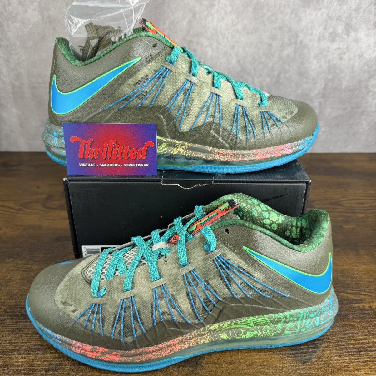Nike NEW Nike Air Max LeBron X Low Swamp Thing Reptile 579765-301 Size US 10 / EU 43 - 1 Thumbnail