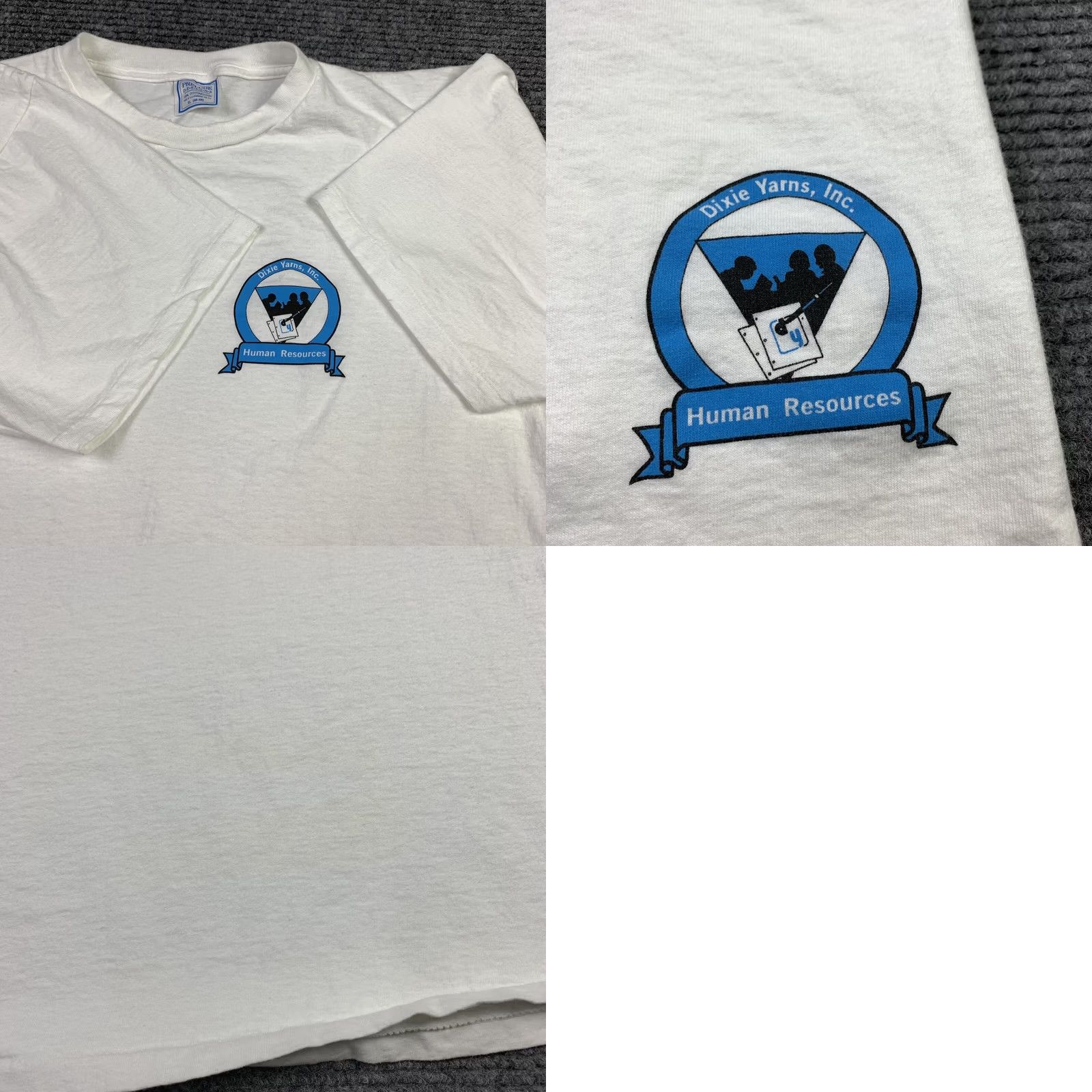 Vintage VINTAGE Human Resources T-Shirt XL White 100% Cotton Graphic Tee 90s Size US XL / EU 56 / 4 - 8 Thumbnail