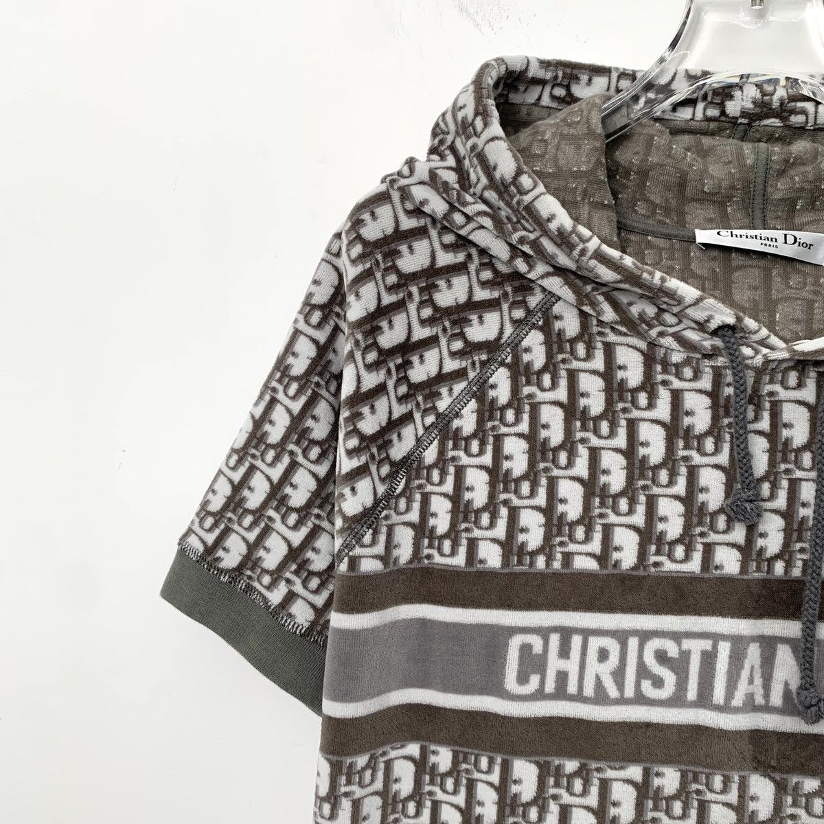 Dior Christian Dior Brown Logo Jacquard All Over Print Sweatshirt Size L / US 10 / IT 46 - 3 Thumbnail