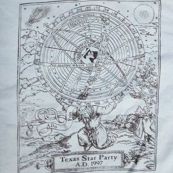 Hanes × Vintage Vintage Texas Star Party 1997 Astronomy T-Shirt Size US XL / EU 56 / 4 - 1 Thumbnail