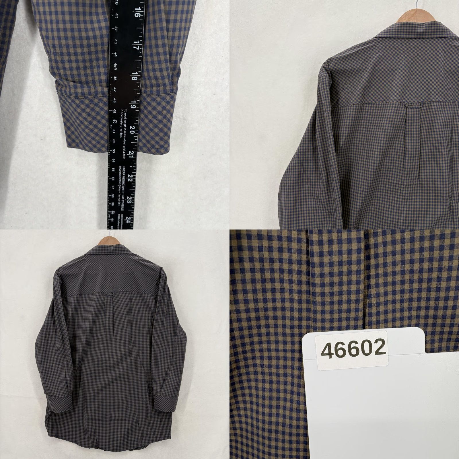 Vintage Rohan Shirt Mens Medium Blue Check UV Protective Long Sleeve Travel Hiking Trail Mens, Button-Up, Check Pattern, UV Protection, Travel, Outdoor, Blue Size US M / EU 48-50 / 2 - 8 Thumbnail