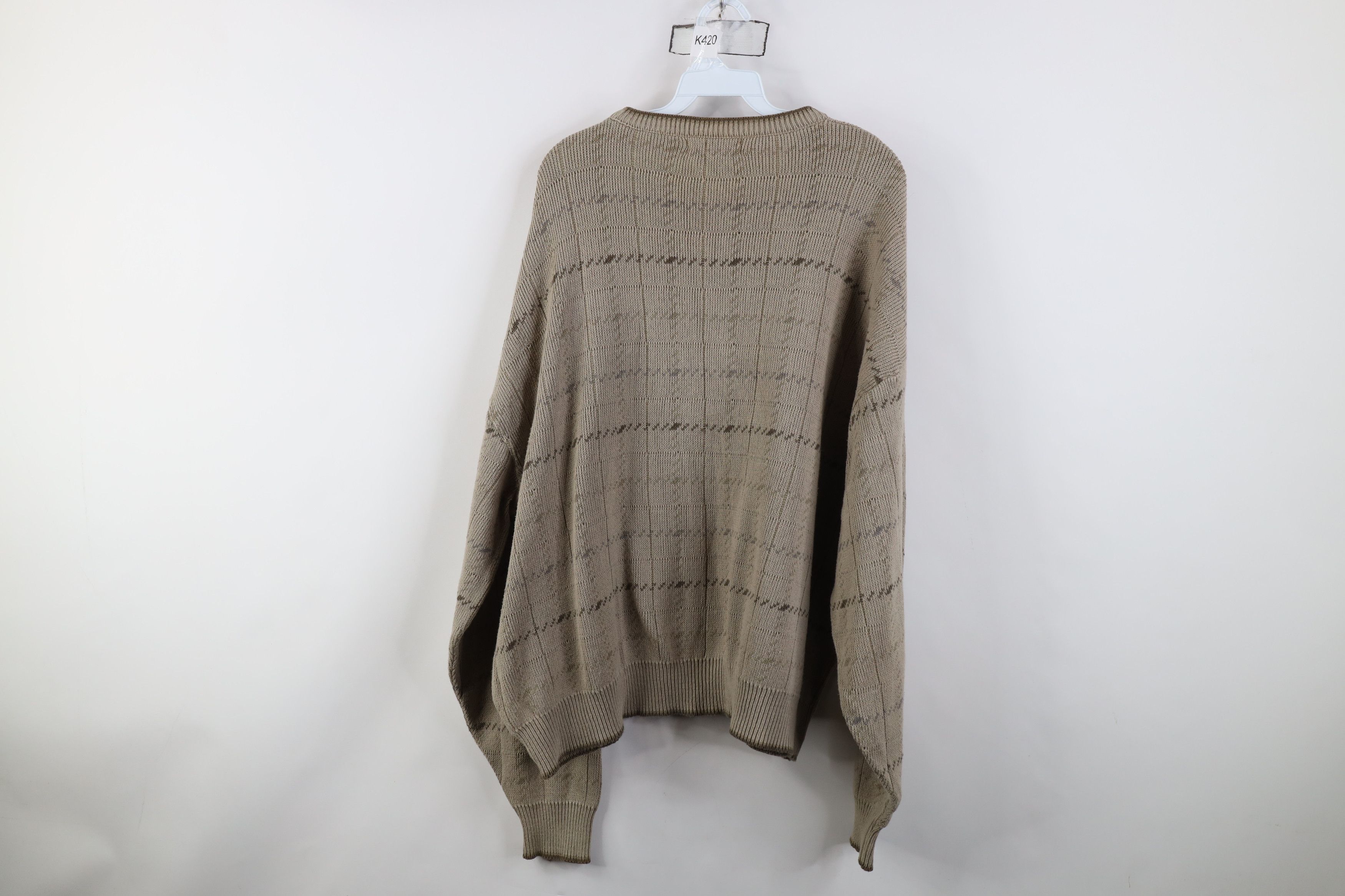 Vintage Vintage 90s Streetwear Ribbed Knit Golf Crewneck Sweater USA Size US XL / EU 56 / 4 - 11 Thumbnail