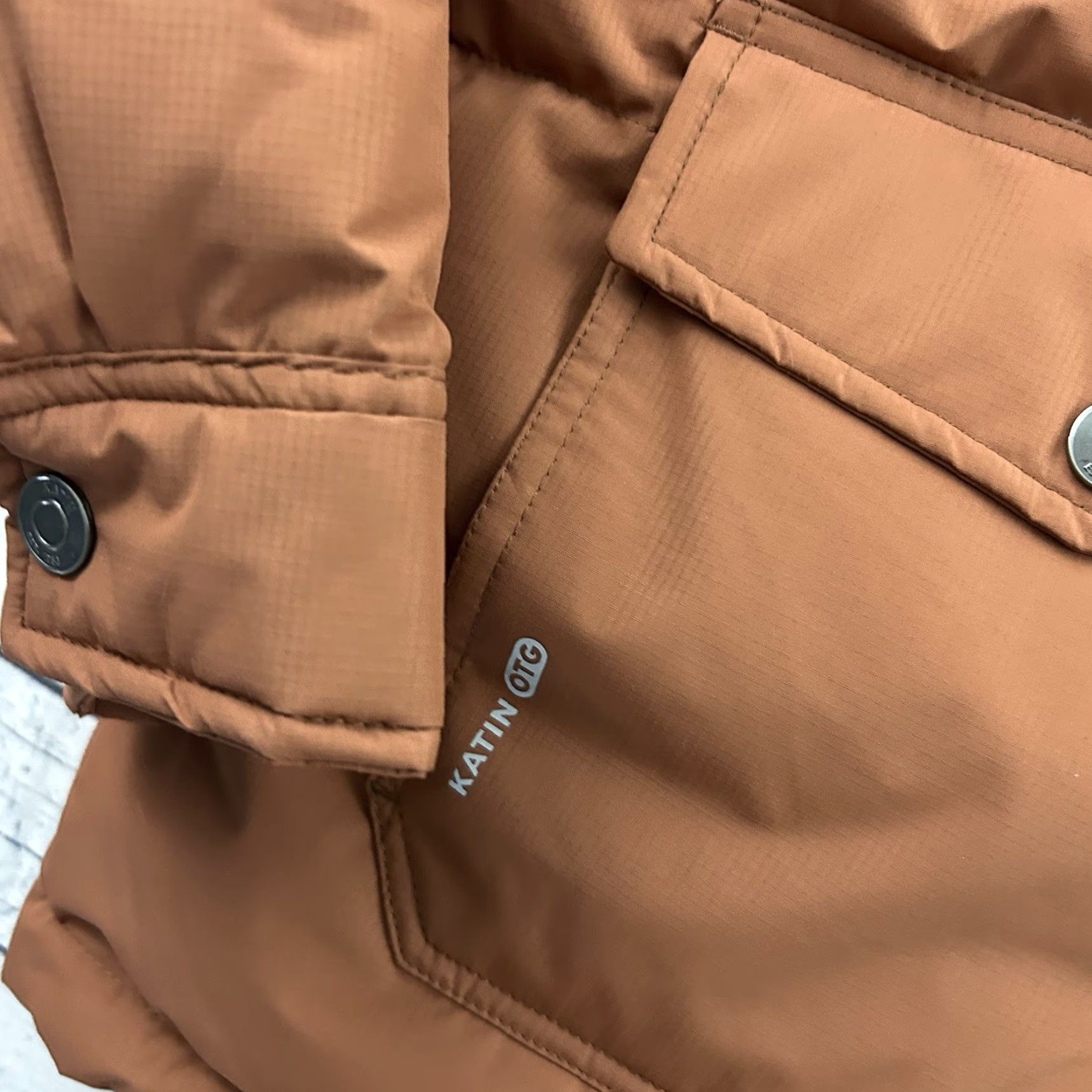 Katin VINTAGE Katin Yukon Down Puffer Jacket Mens L Rust Brown 168 Size US L / EU 52-54 / 3 - 3 Thumbnail
