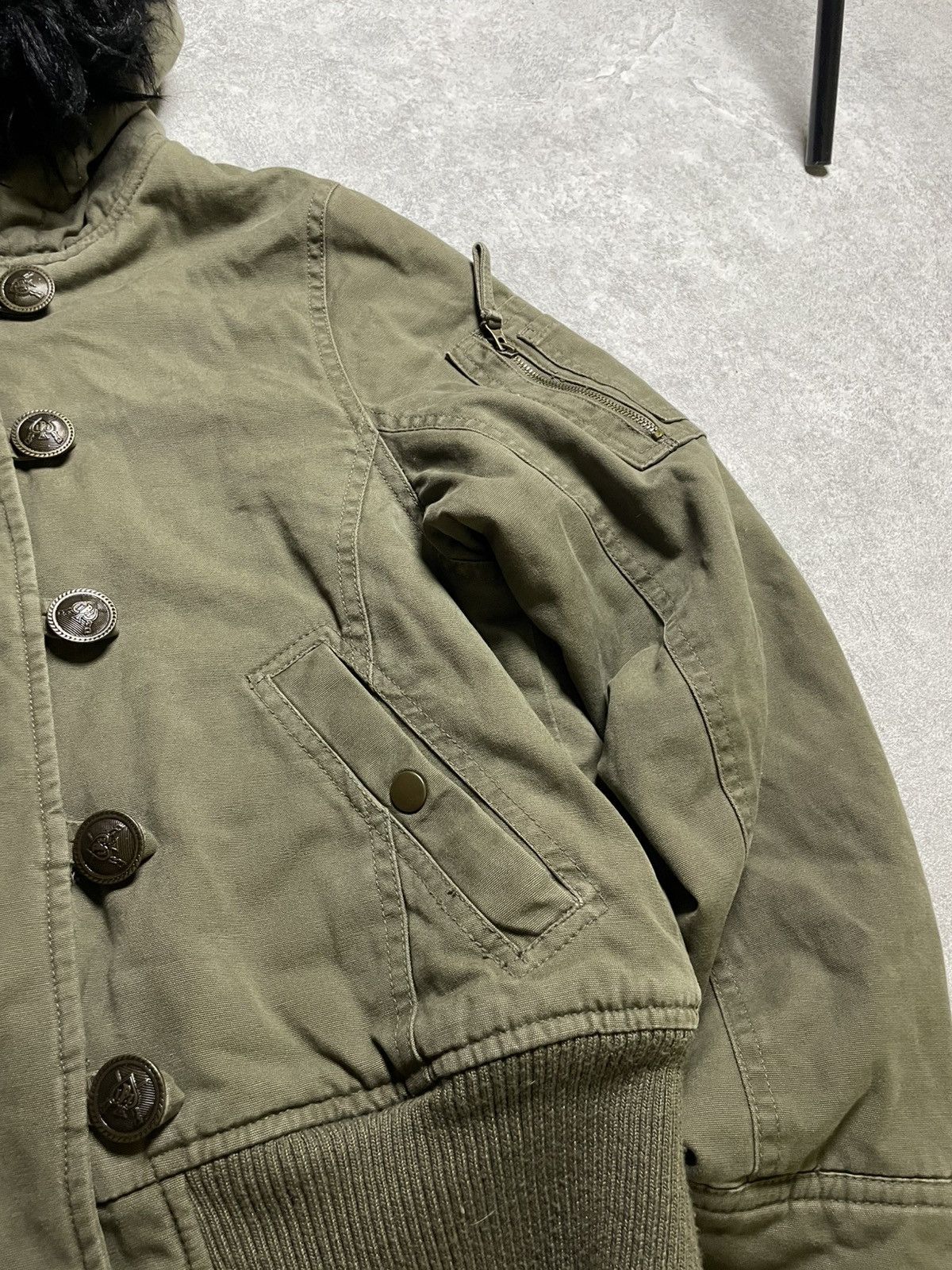 Hysteric Glamour × If Six Was Nine × Le Grande Bleu (L.G.B.) Black Hybrid Bomber Jacket — Raw Punk Mix Size US M / EU 48-50 / 2 - 3 Thumbnail