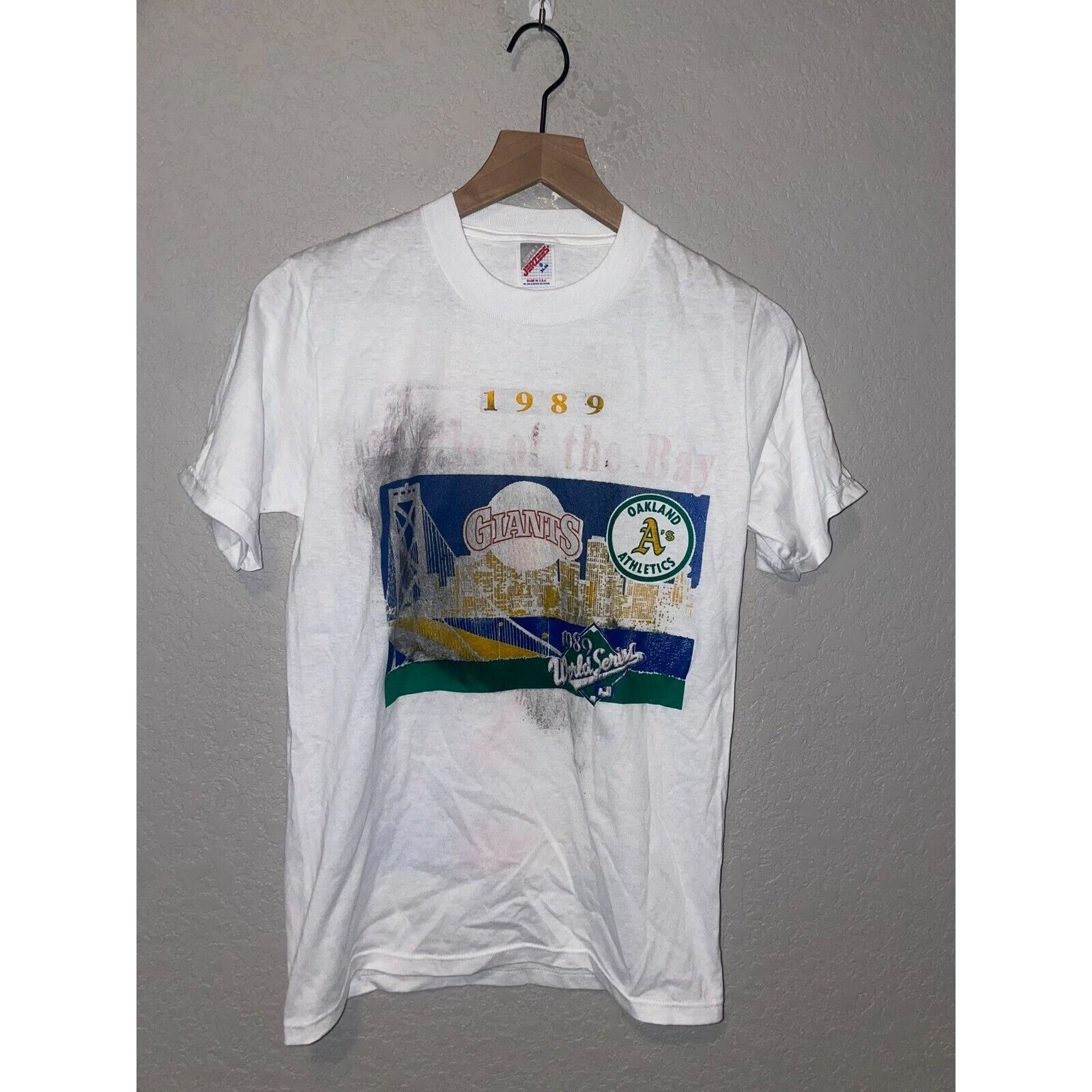 Jerzees Vintage World Series Shirt Giants Oakland A's MLB Baseball S Size US S / EU 44-46 / 1 - 1 Thumbnail