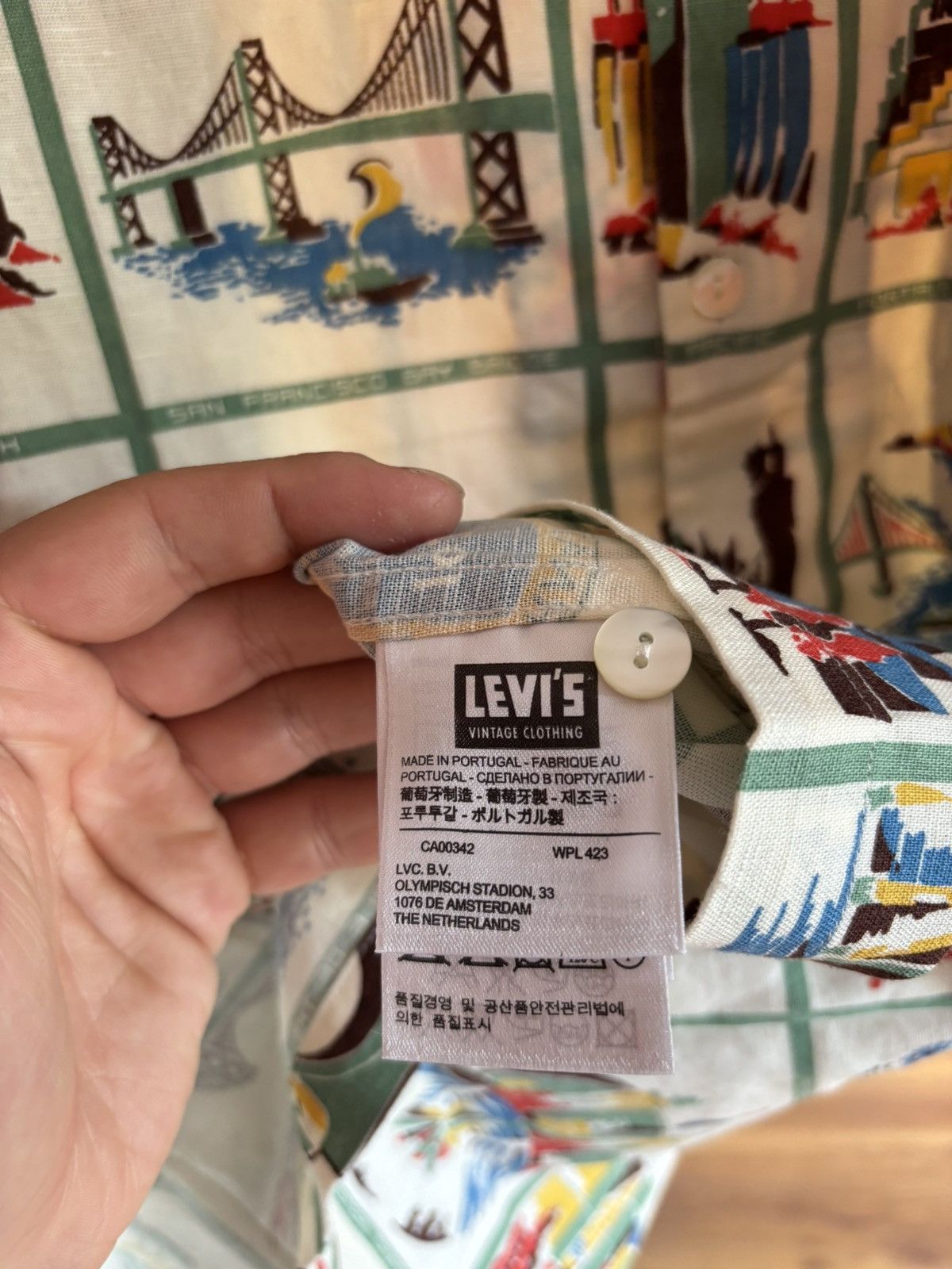 Levi's × Levi's Vintage Clothing Levi's Men's multi 1930’s Gayway Souvenir Shirt medium BNWT Size US M / EU 48-50 / 2 - 6 Thumbnail