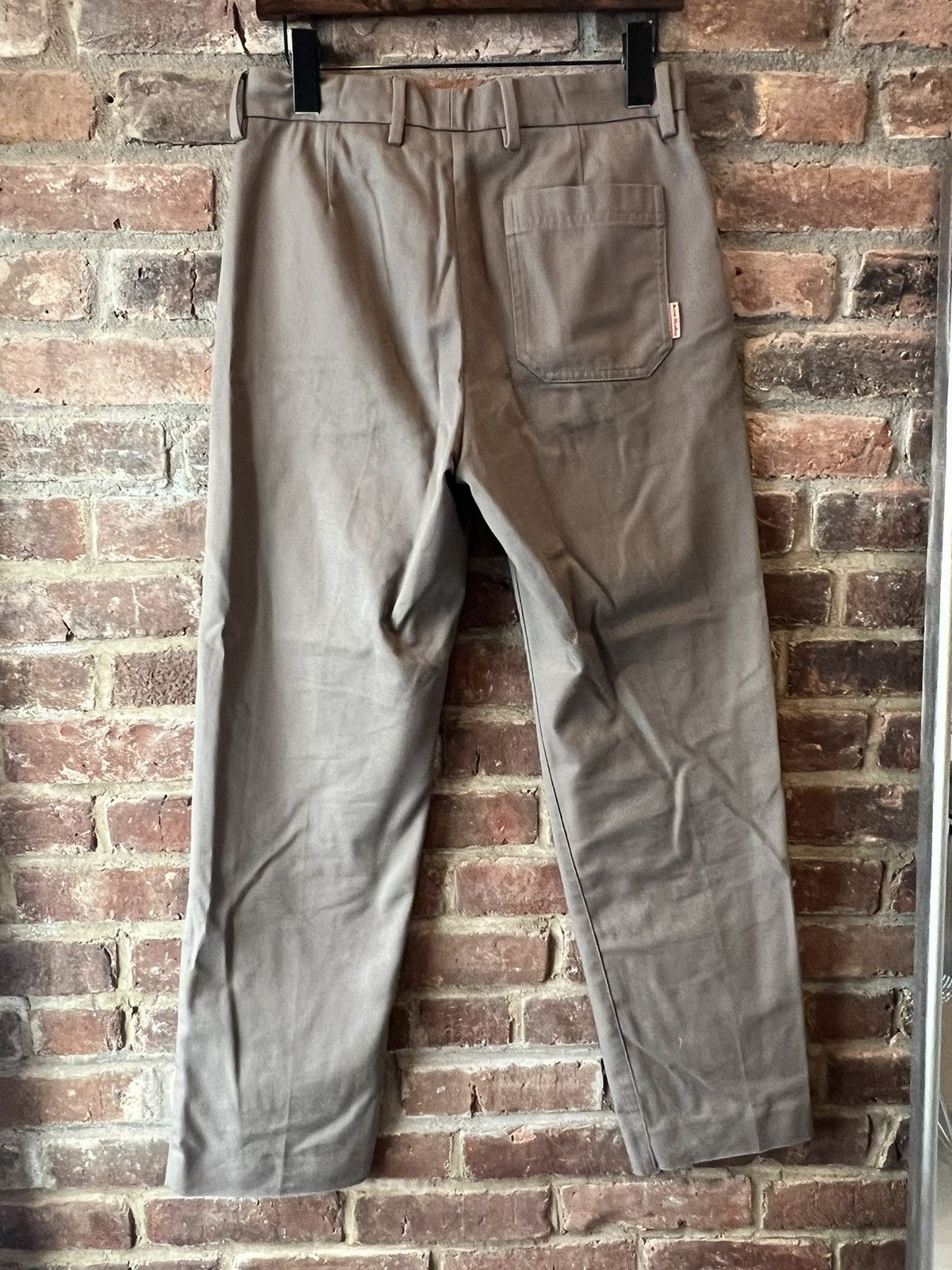 Acne Studios Acne Studios Khaki Grey Twill Trousers Size US 28 / EU 44 - 2 Thumbnail