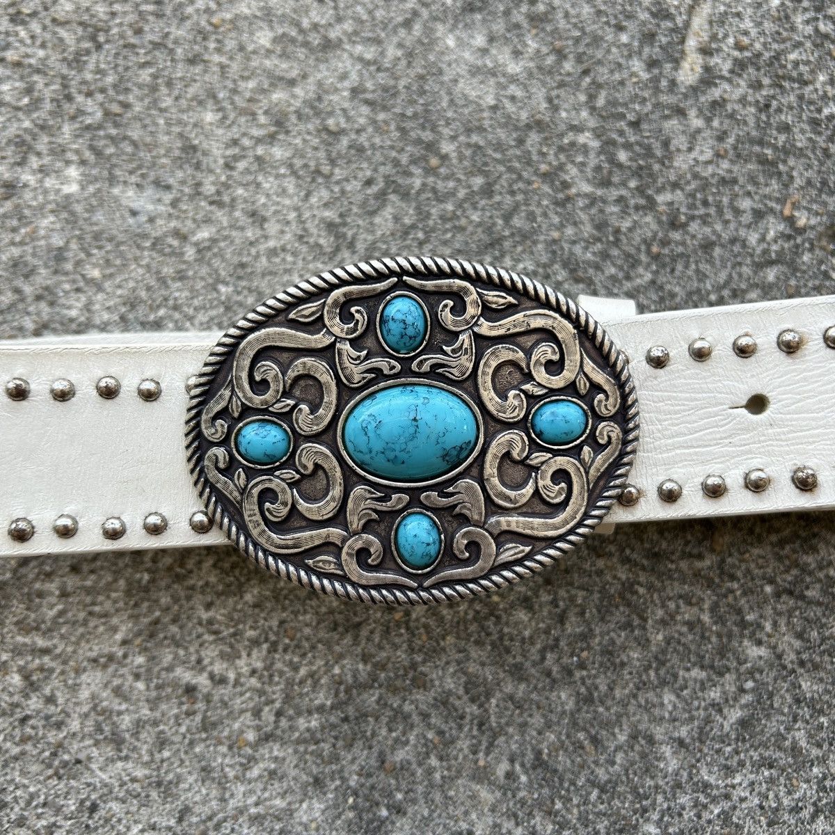 Vintage Vintage studded leatherbelt Feellike Navajo(Kapital Style) Size ONE SIZE - 6 Thumbnail
